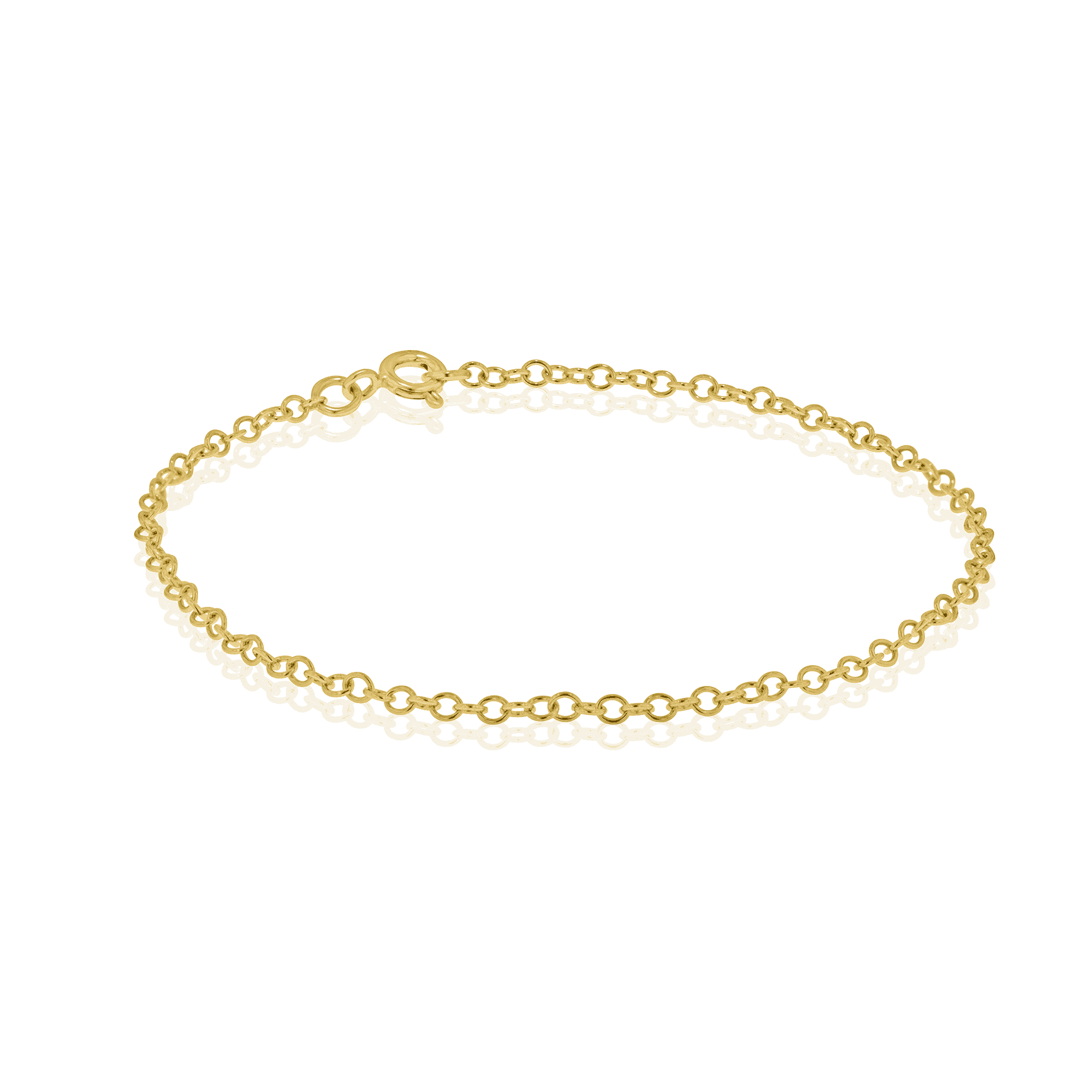 9ct Yellow Gold Trace Chain Bracelet
