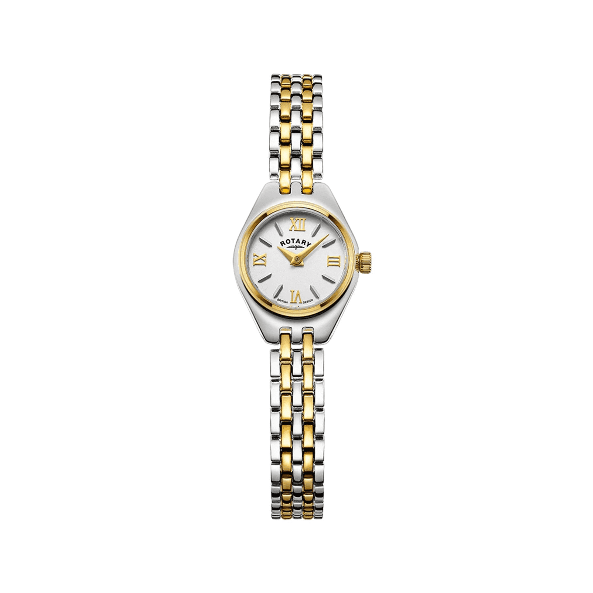 Women's Balmoral Steel and PVD Watch with Small White Dial