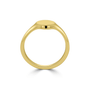 9ct Yellow Gold Oval Signet Ring 9.6mm x 7.1mm - Made from 100% Recycled Gold