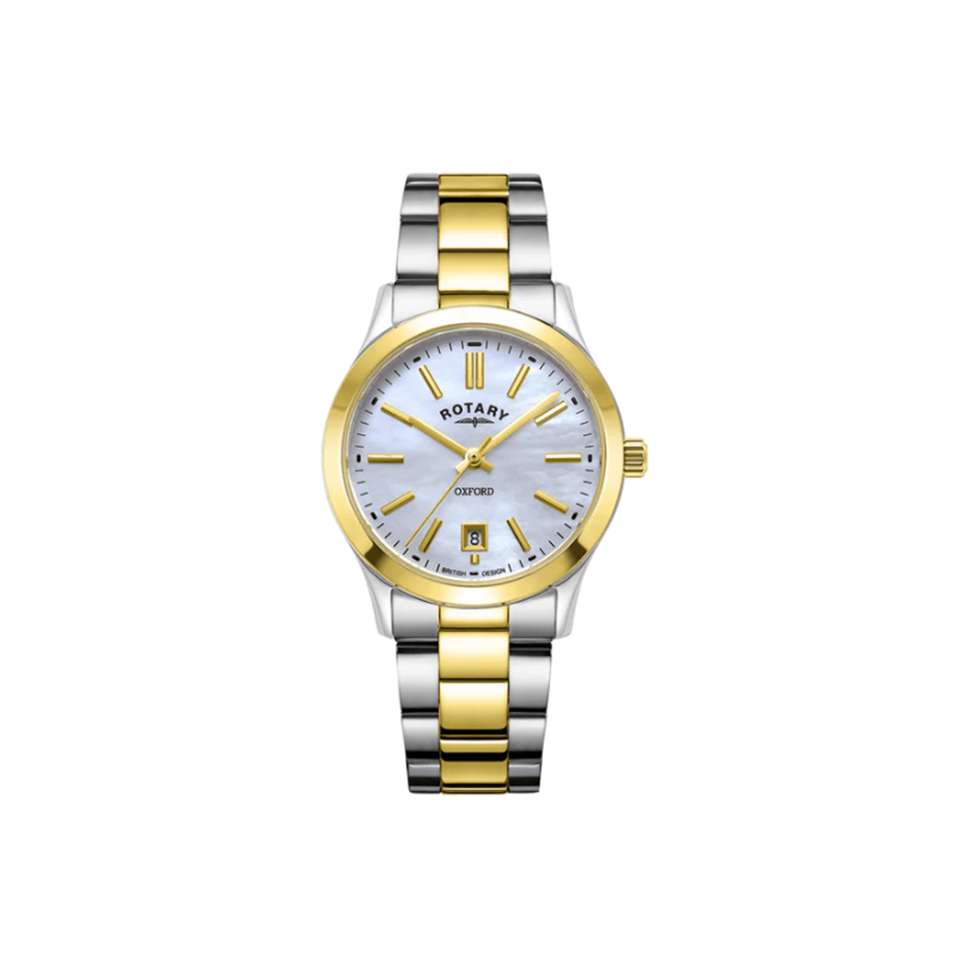 Women's Oxford Stainless Steel and Gold PVD with Mother of Pearl and Baton Dial LB05521/41