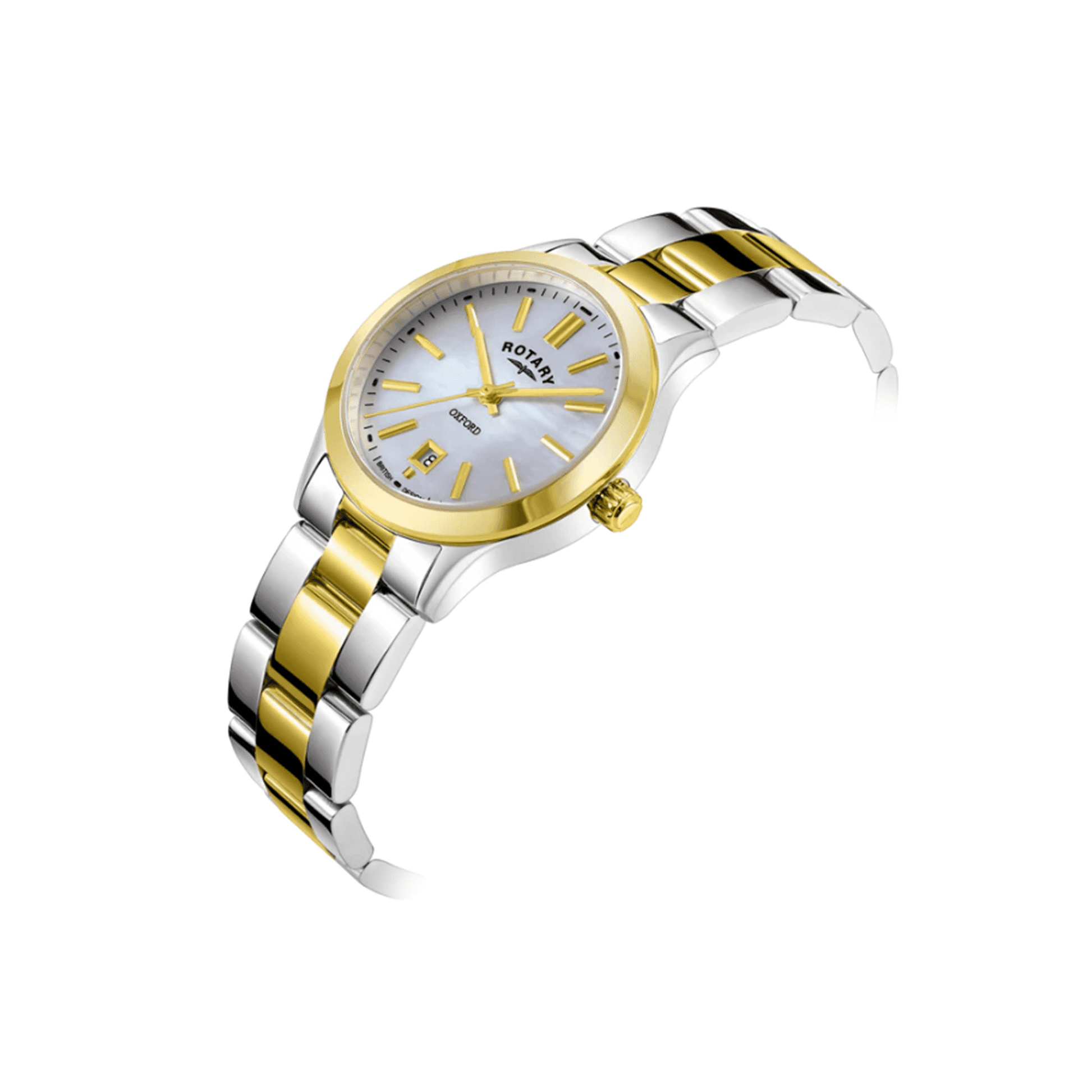 Women's Oxford Stainless Steel and Gold PVD with Mother of Pearl and Baton Dial LB05521/41