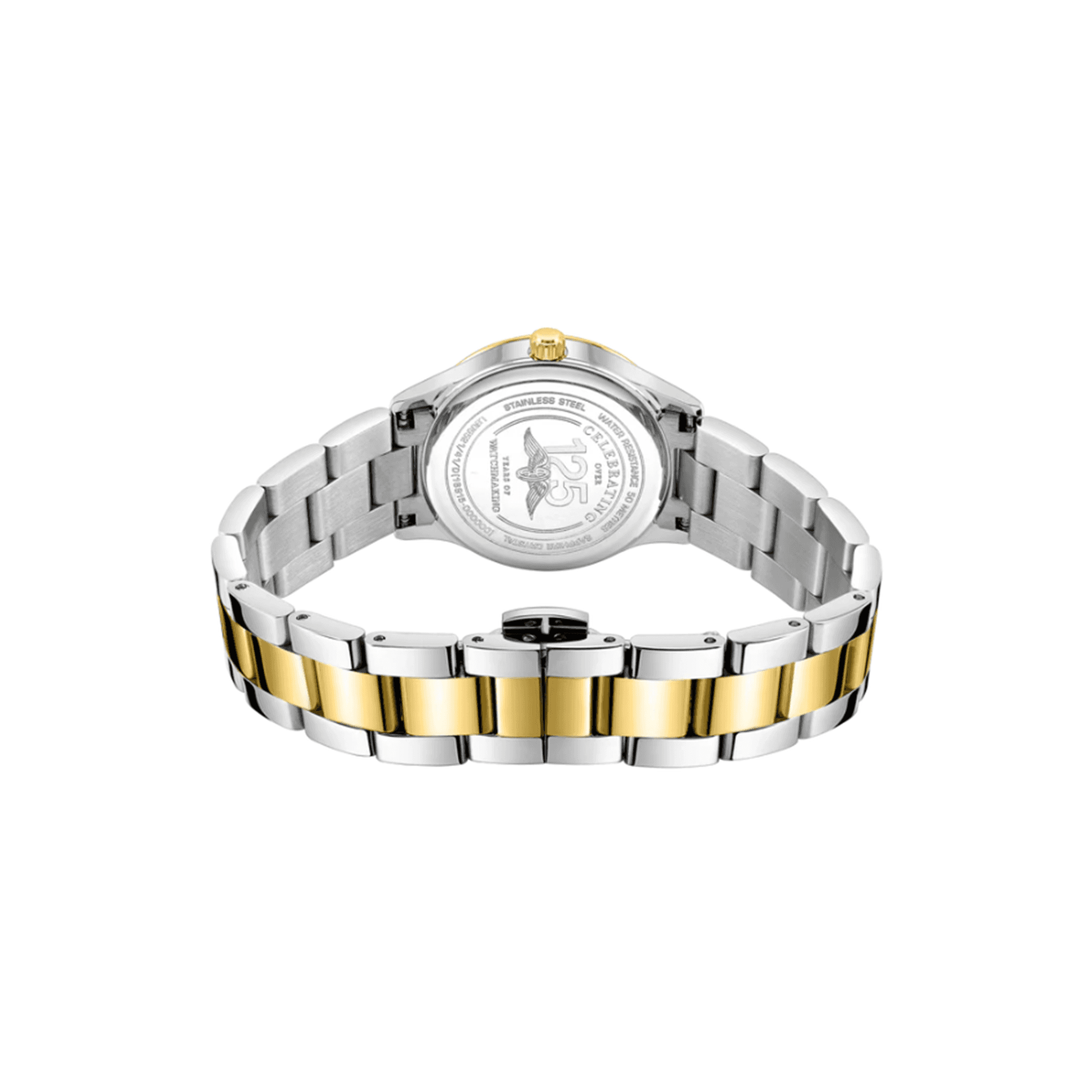 Women's Oxford Stainless Steel and Gold PVD with Mother of Pearl and Baton Dial LB05521/41