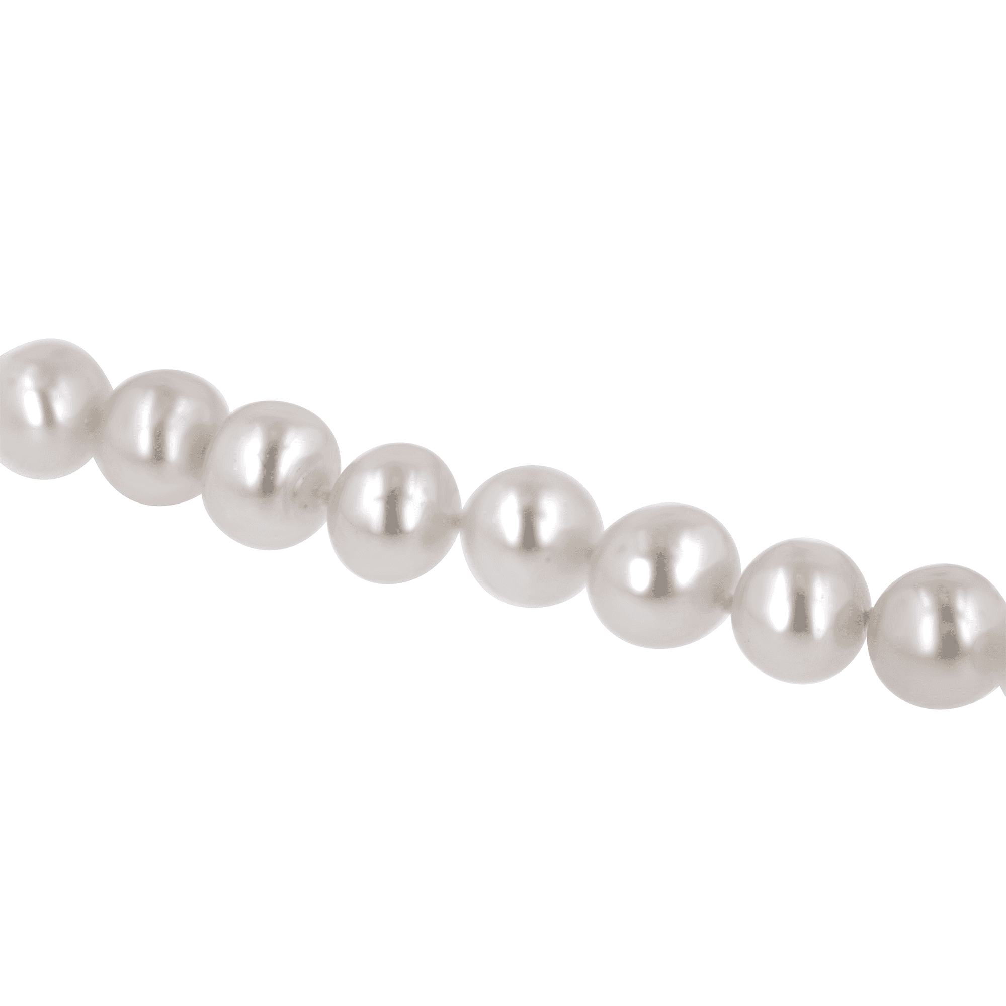 Freshwater Pearl Knotted Bracelet with Silver Ball Clasp
