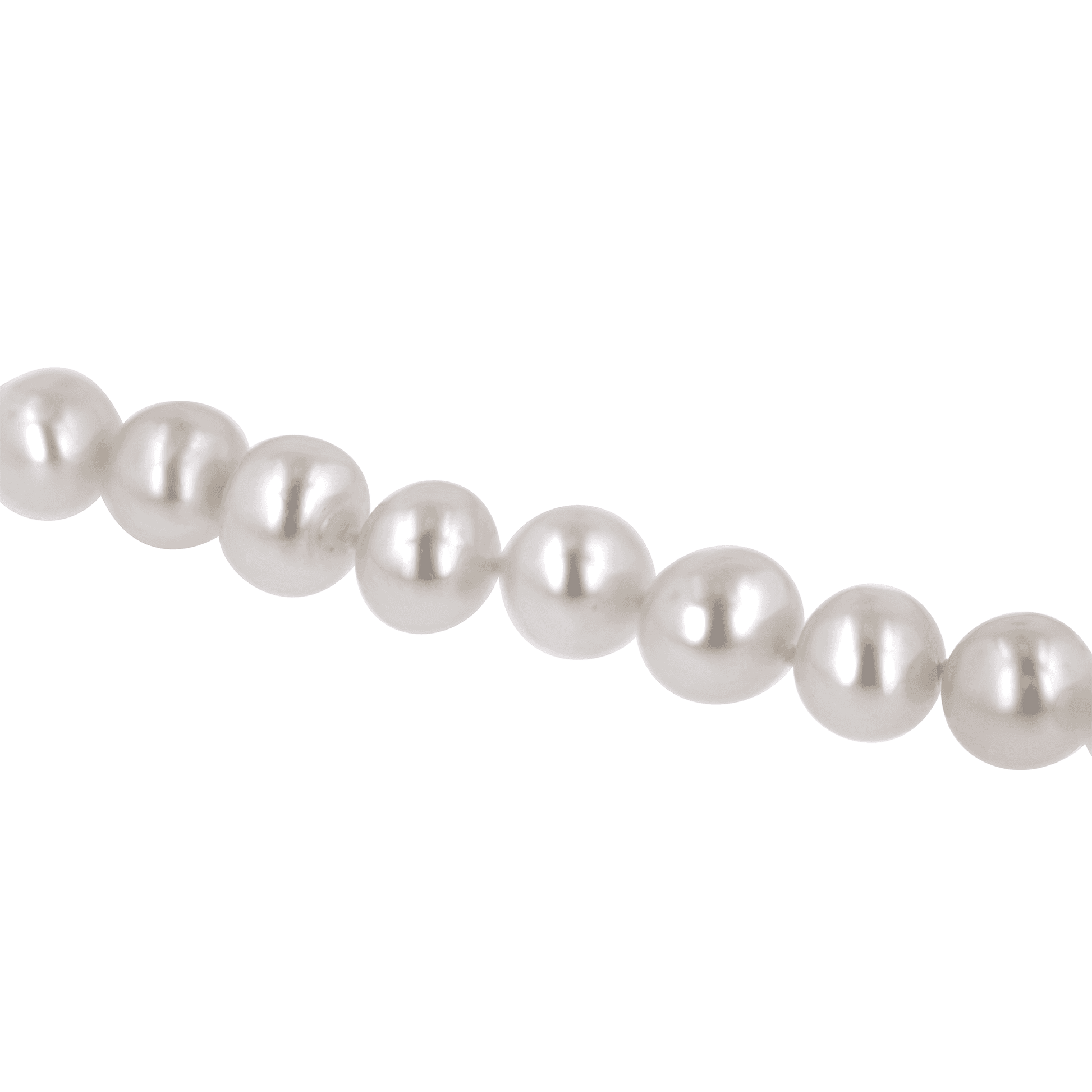 Freshwater Pearl Knotted Bracelet with Silver Ball Clasp