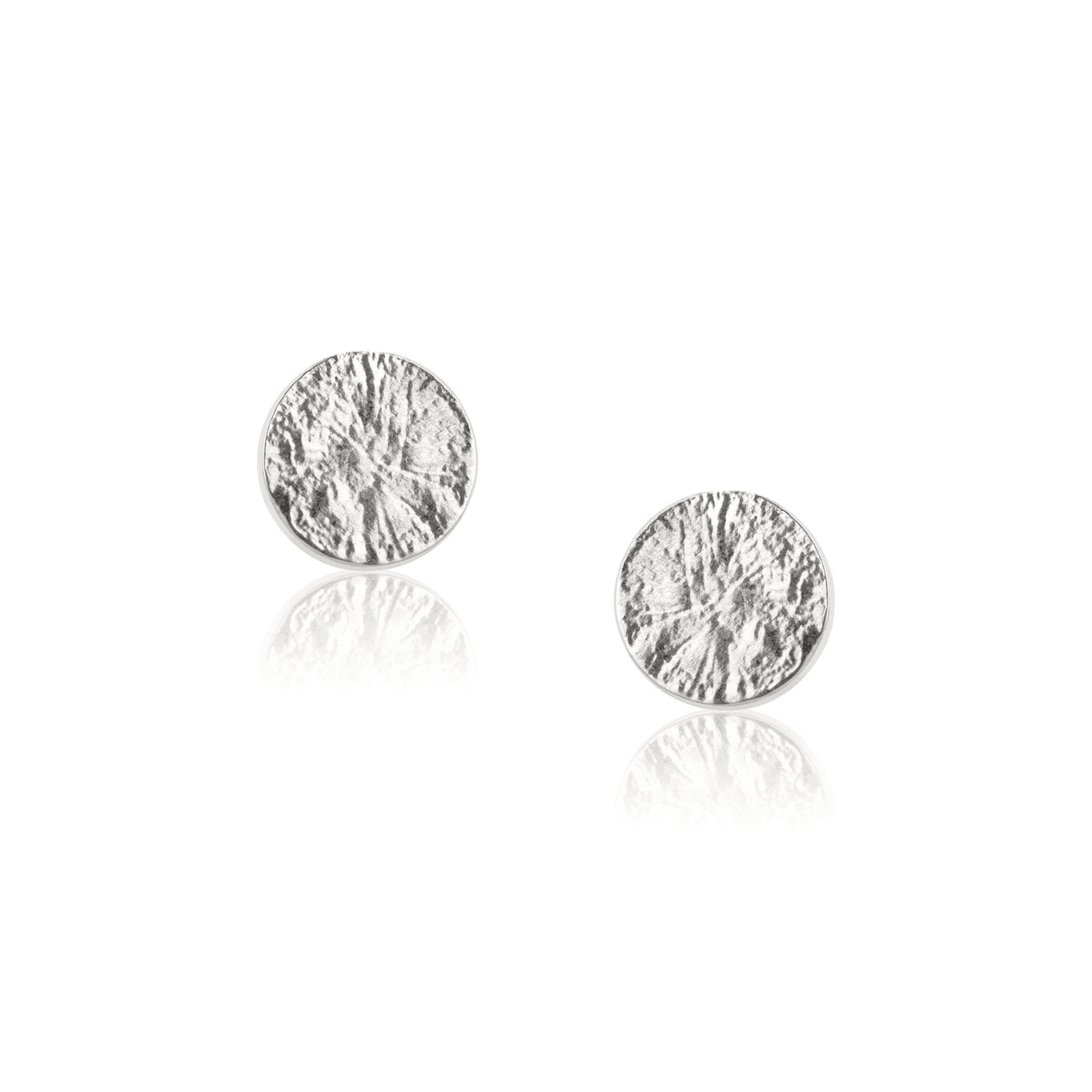 Sterling Silver 5mm Lunar Stud Earrings