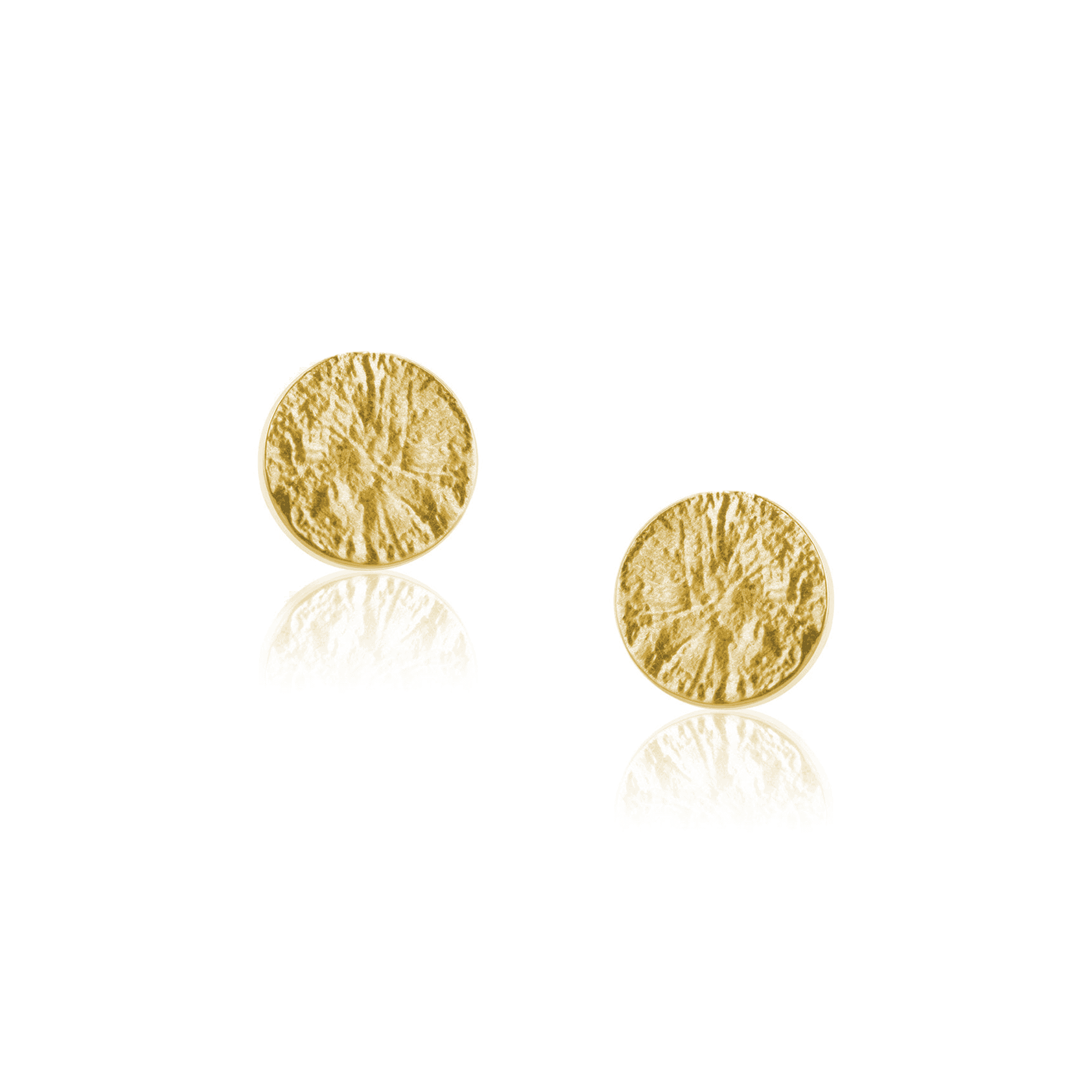 9ct Yellow Gold 5mm Lunar Stud Earrings