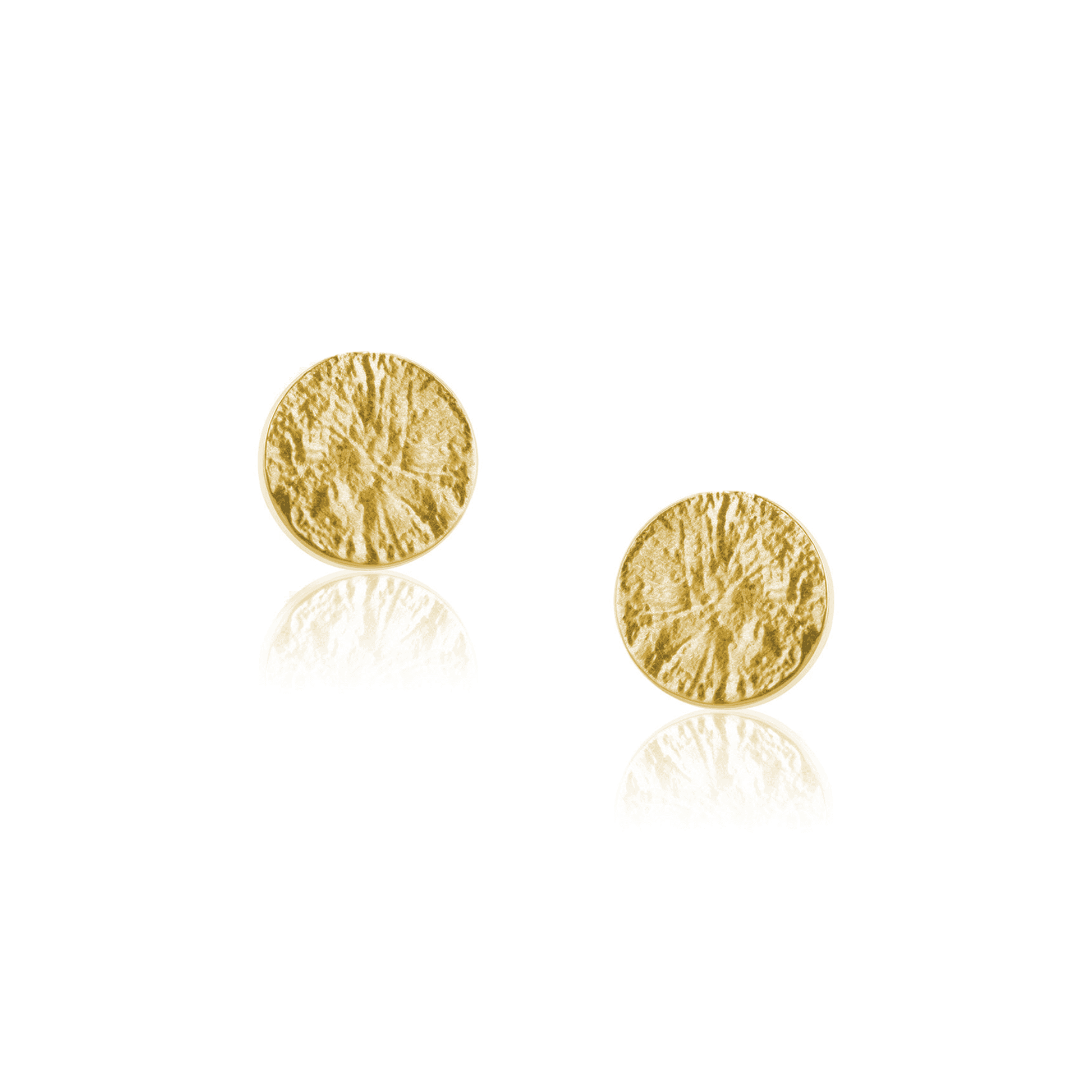 9ct Yellow Gold 5mm Lunar Stud Earrings