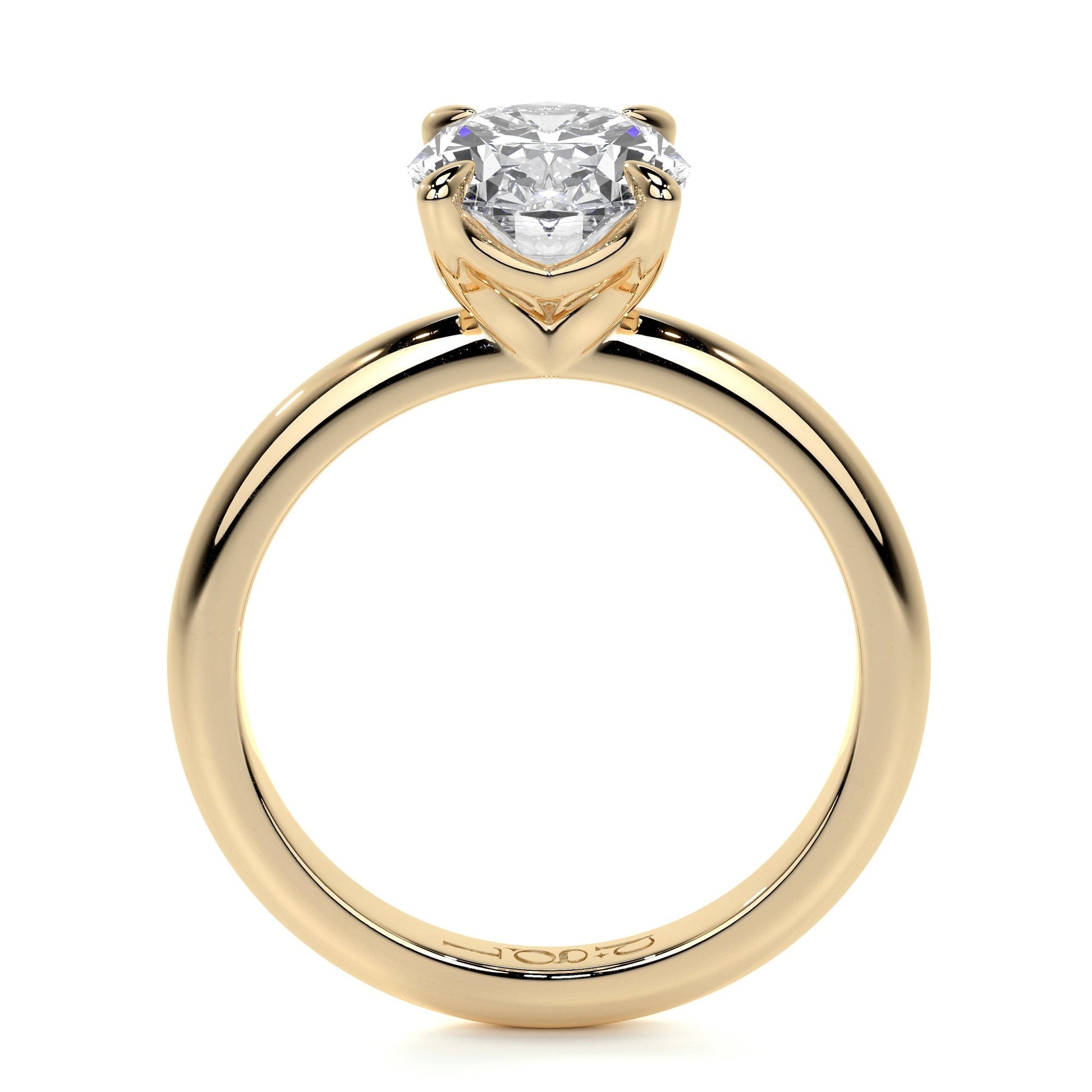 18ct Yellow Gold 1ct Oval Lab Grown Diamond 'Rosa' Solitaire Ring