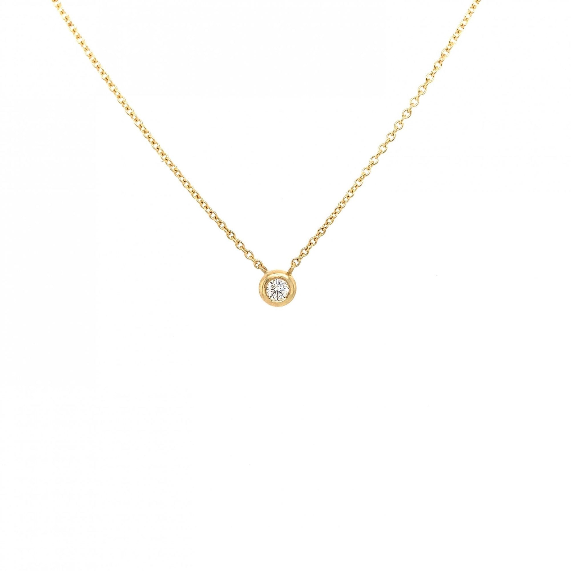 9ct Yellow Gold Round Diamond 'Donut' Necklace and Earrings Gift Set