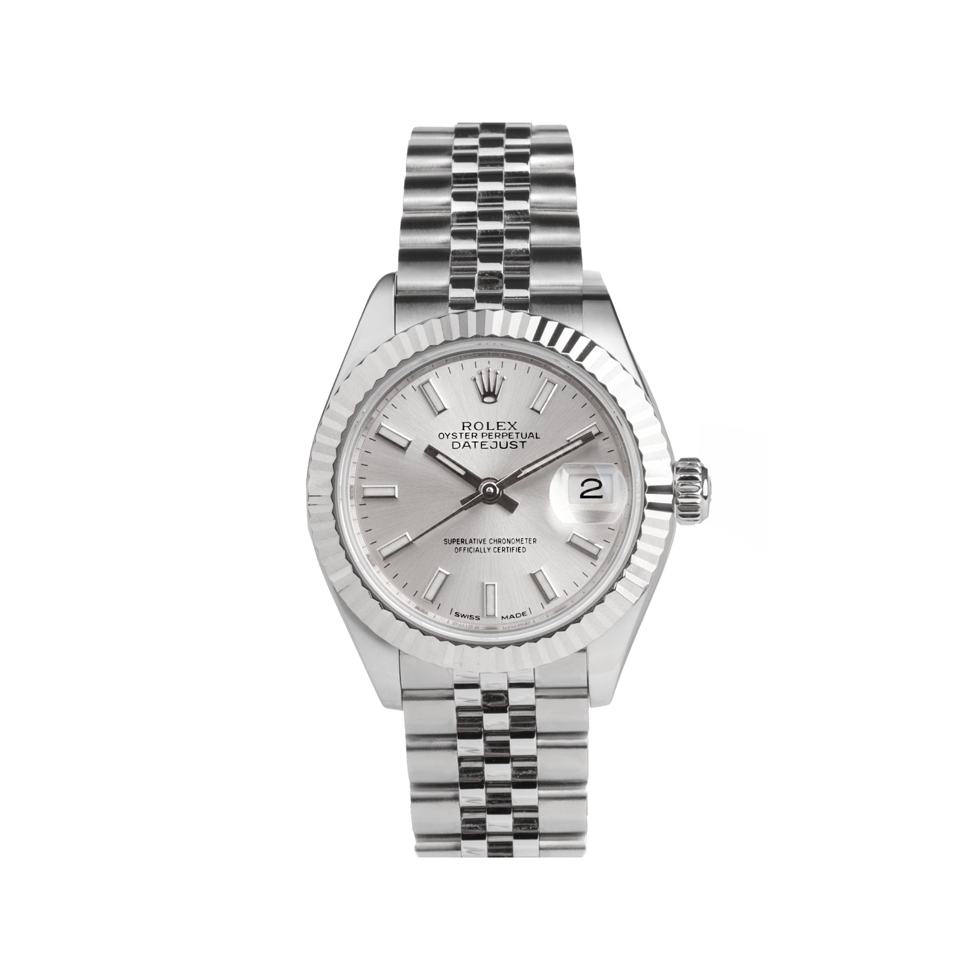 Rolex Datejust Stainless Steel and white Gold Perpetual Jubilee Ladies Pre-Owned Watch