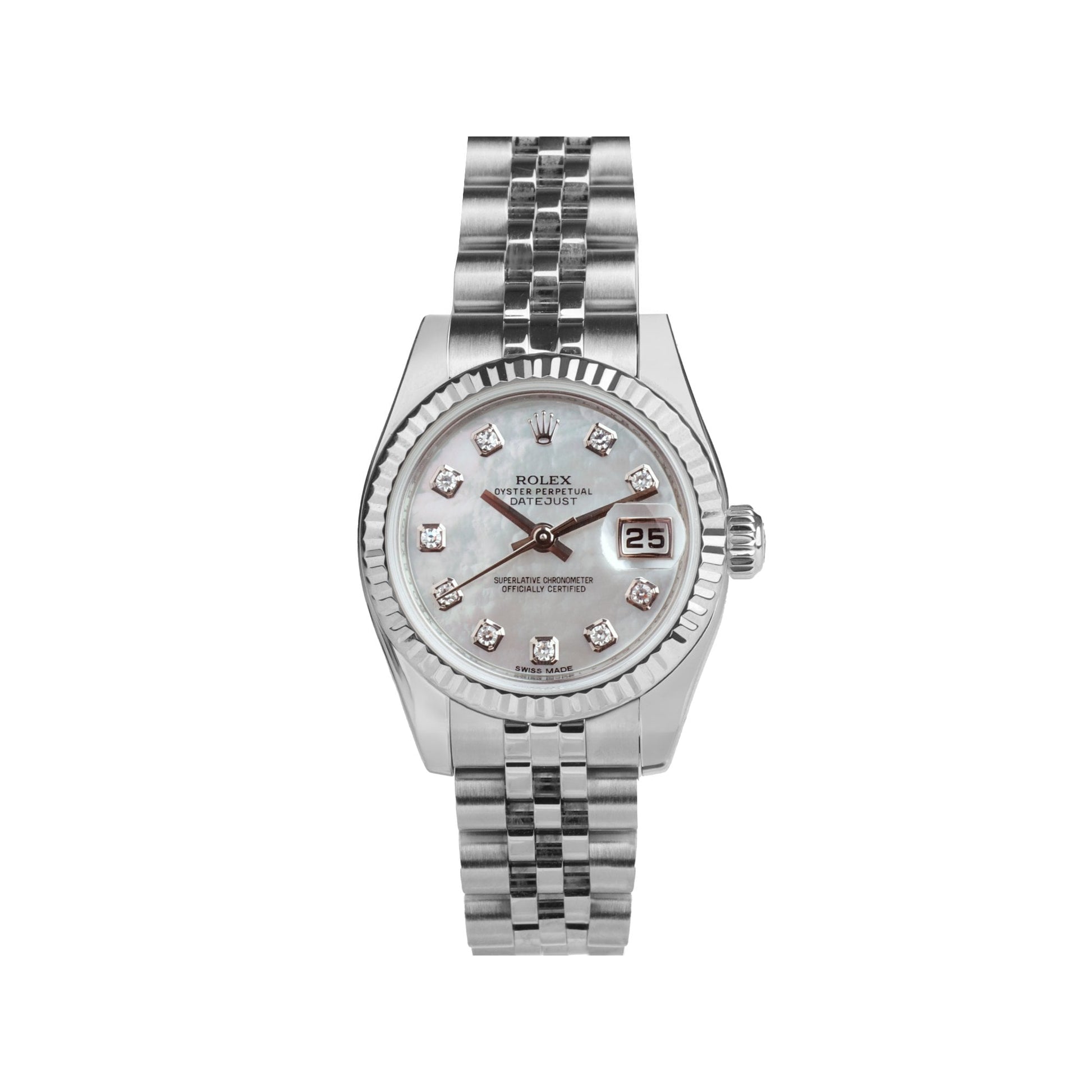 Rolex Datejust 18ct White Gold Stainless Steel Oyster Perpetual Women's Pre-owned Watch