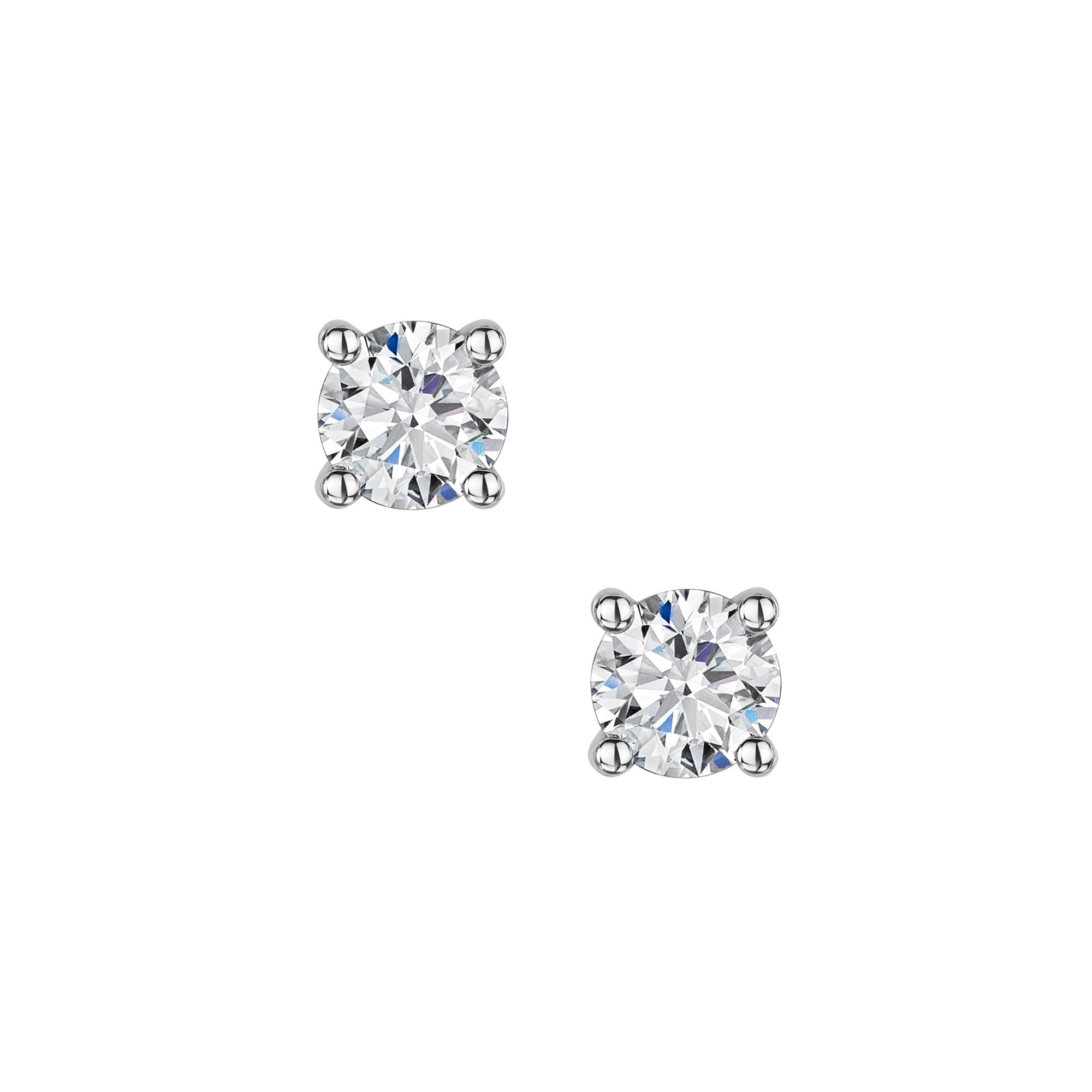 Platinum 2ct Lab Grown Diamond Stud Earrings