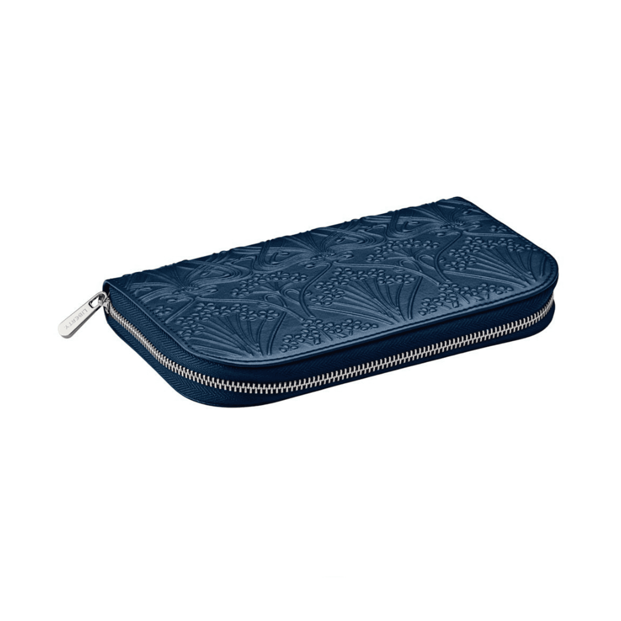 Navy Liberty 'Ianthe' Leather Portfolio Jewellery Case