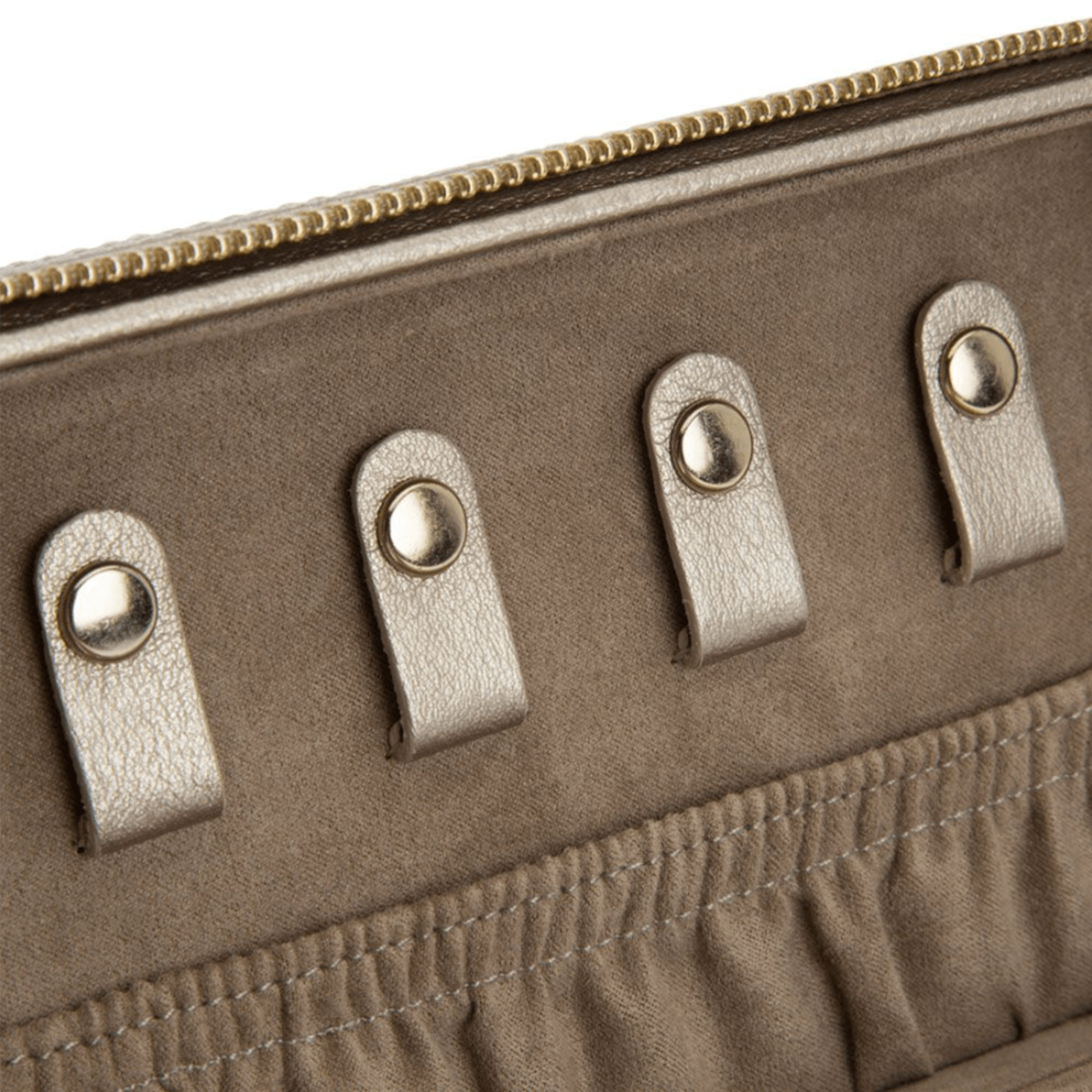 Pewter Leather 'Palermo' Jewellery Travel Case