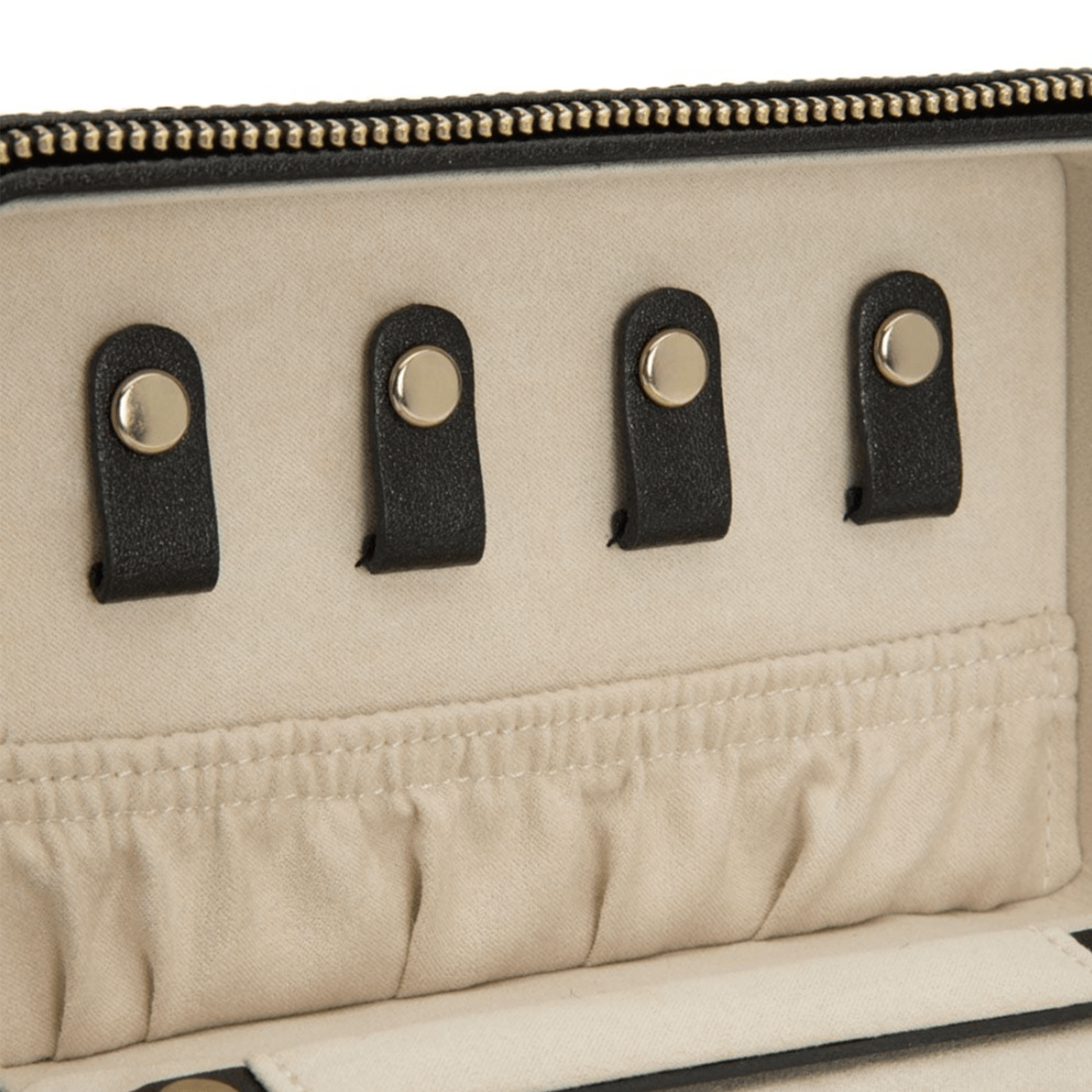 Anthracite Leather 'Palermo' Jewellery Travel Case