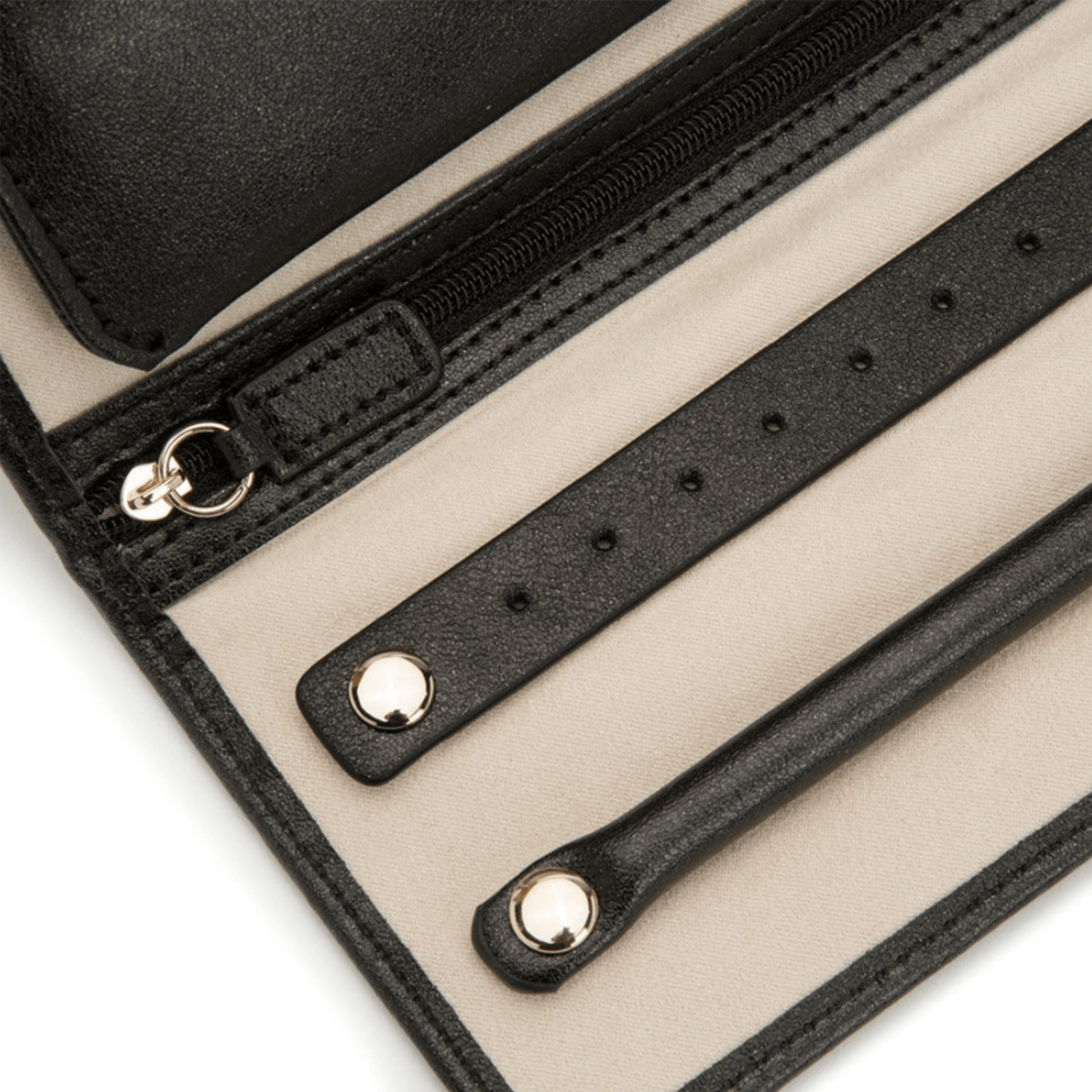 Anthracite Leather 'Palermo' Jewellery Roll