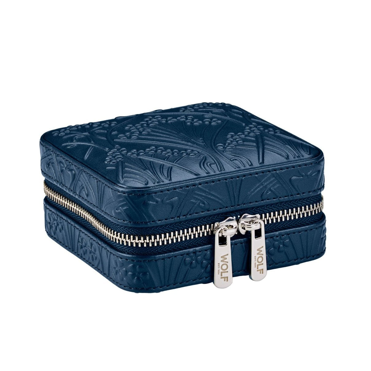 Navy Liberty 'Ianthe' Leather Small Jewellery Travel Case