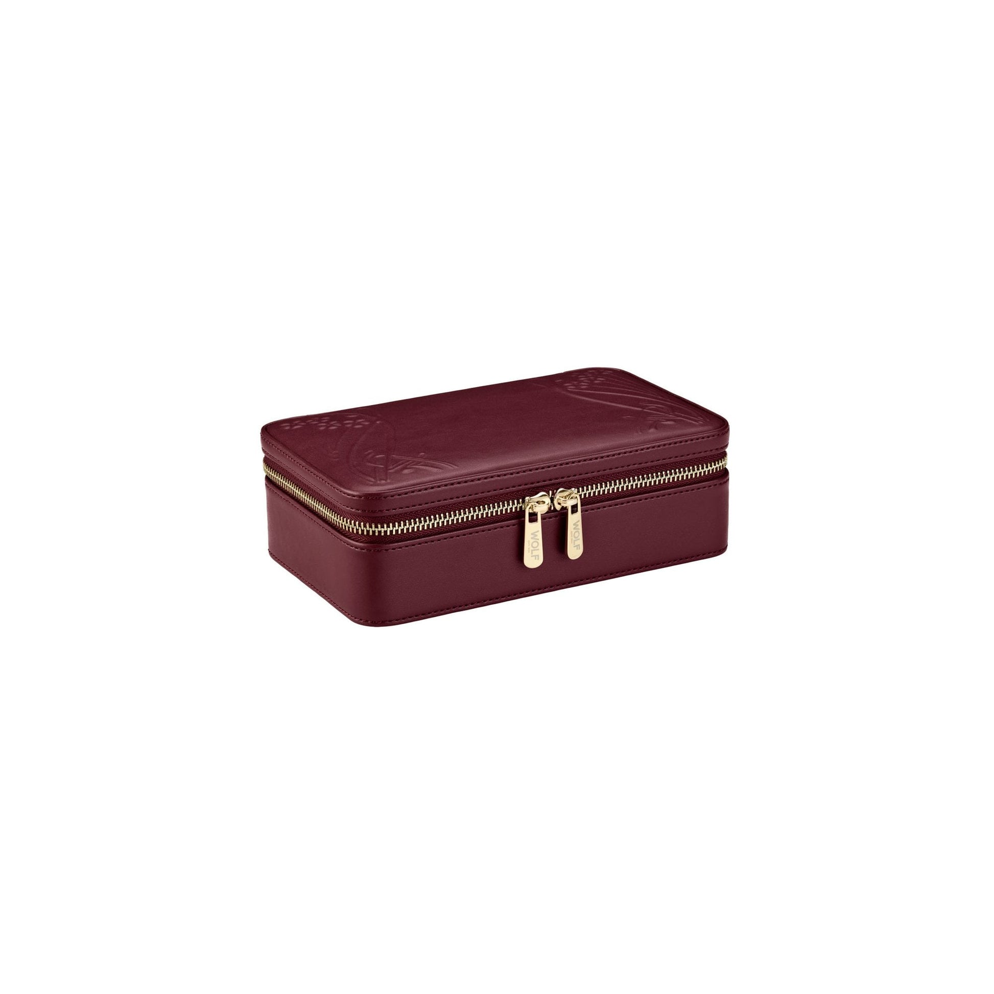 Burgundy Liberty 'Ianthe' Leather Jewellery Box