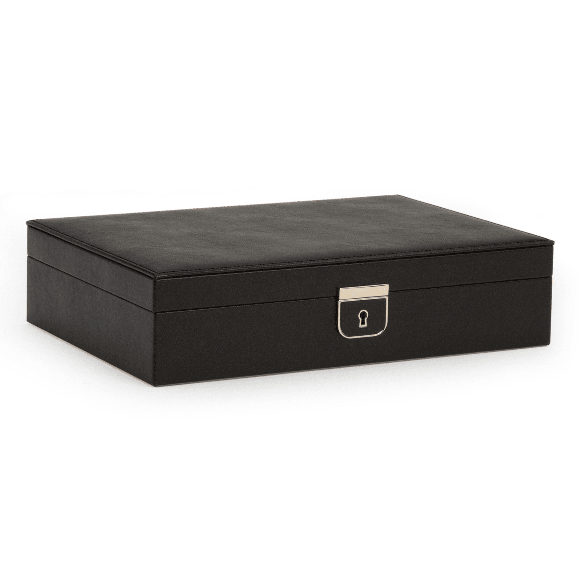 Anthracite Leather 'Palermo' Jewellery Case