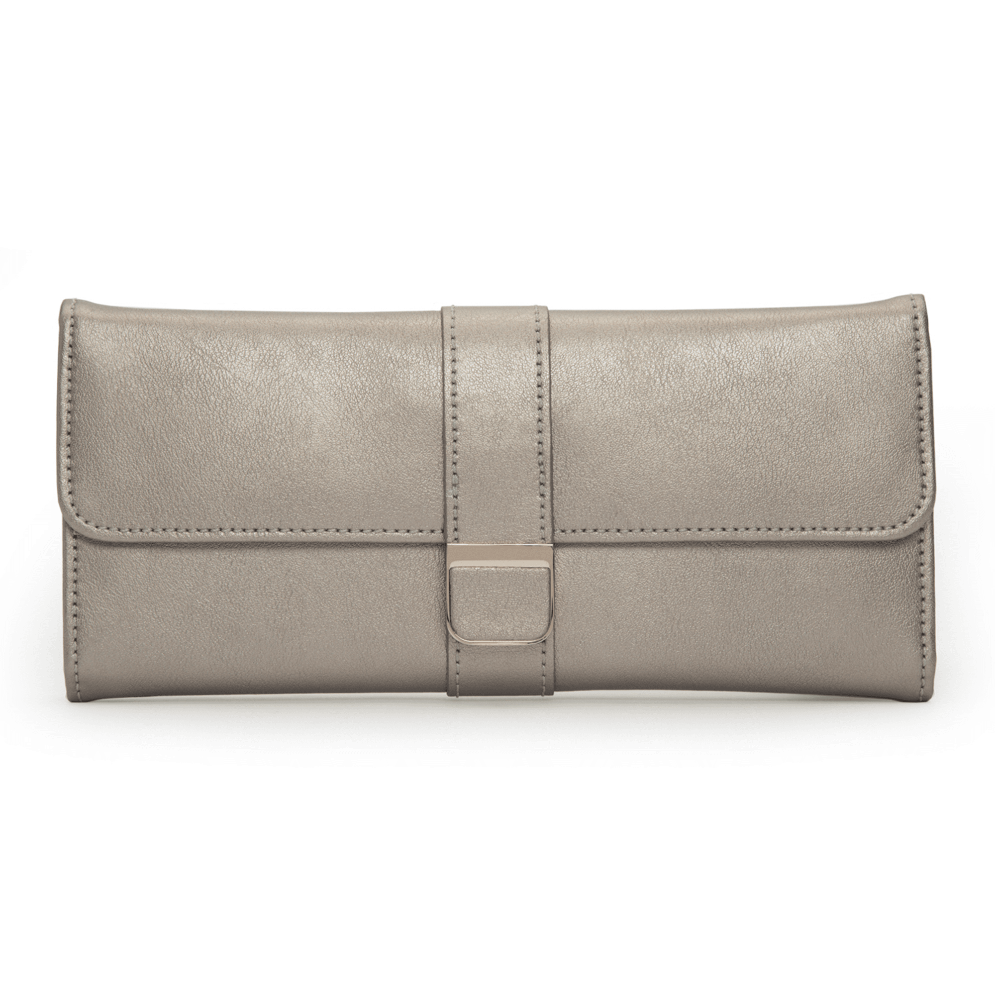 Pewter Leather 'Palermo' Jewellery Roll