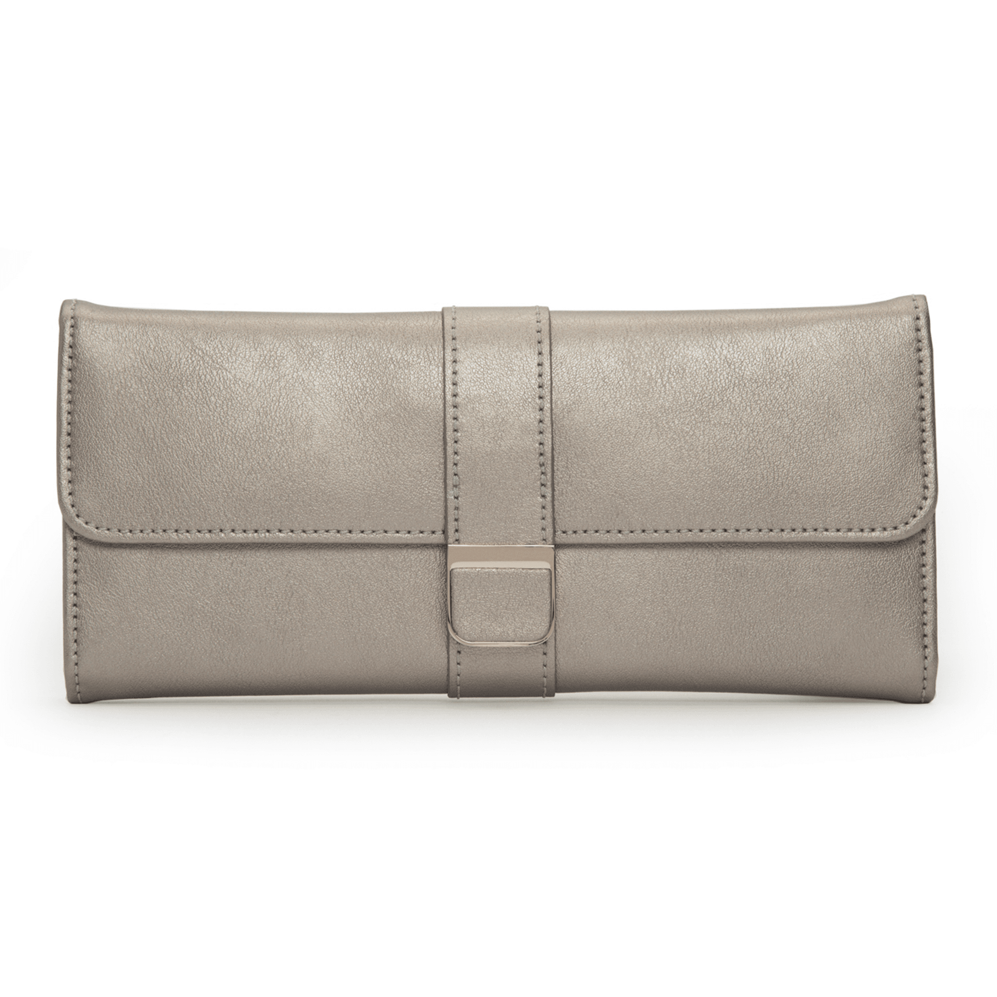 Pewter Leather 'Palermo' Jewellery Roll