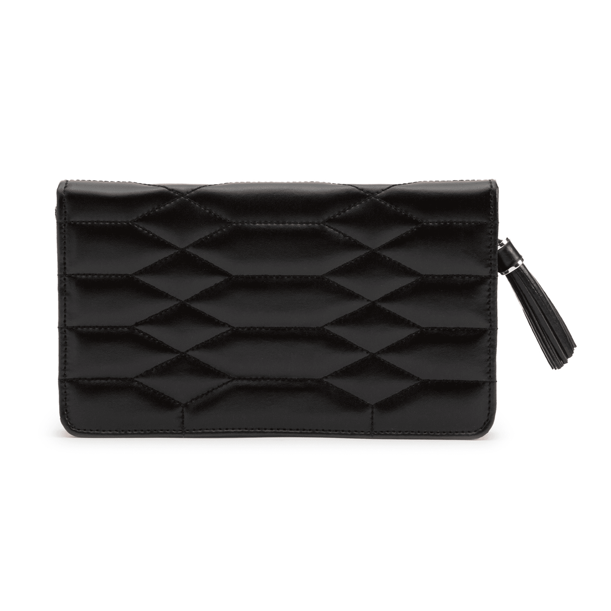 Black Leather 'Caroline' Portfolio Jewellery Case