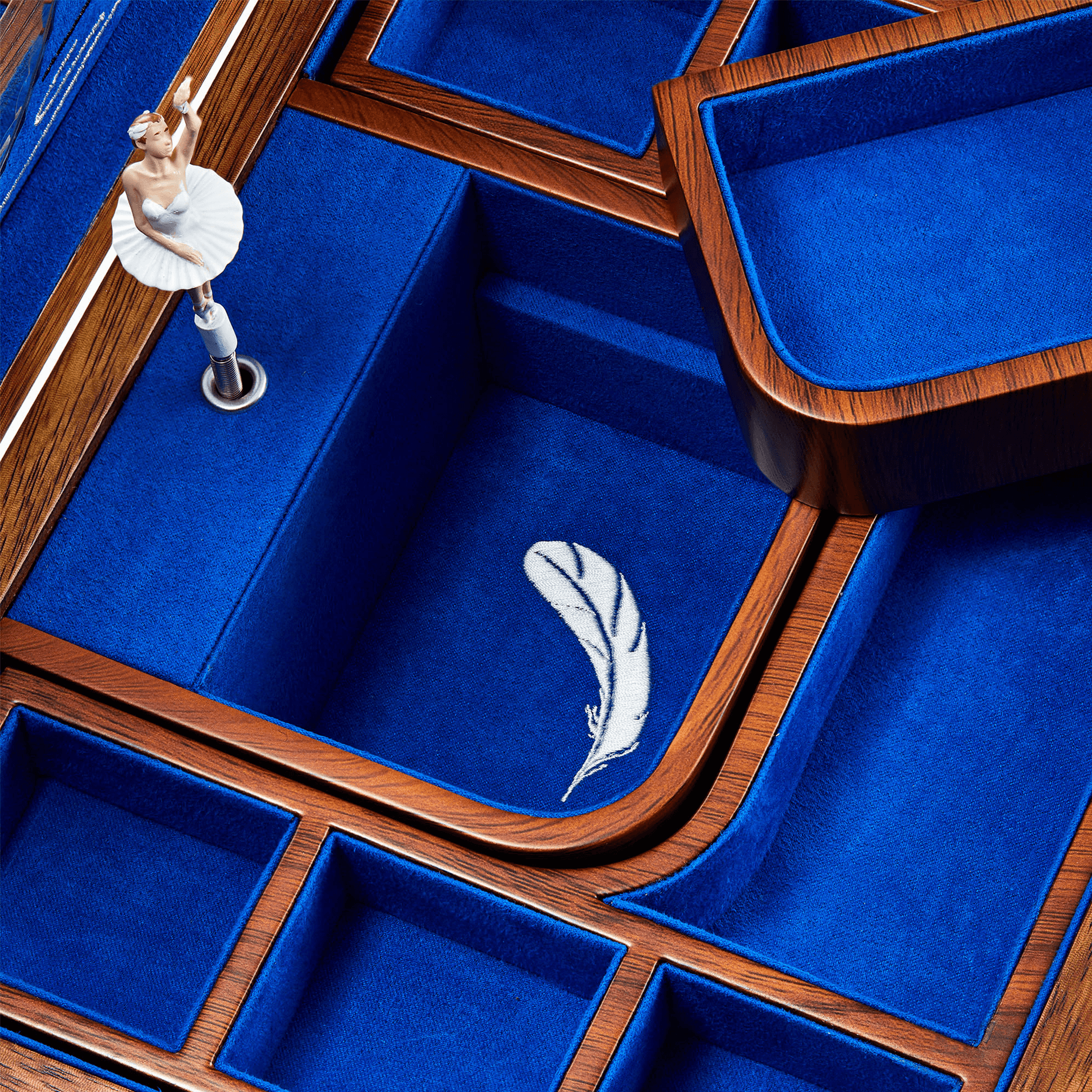 Swan Lake Walnut Music Box - 190th Anniversary Edition