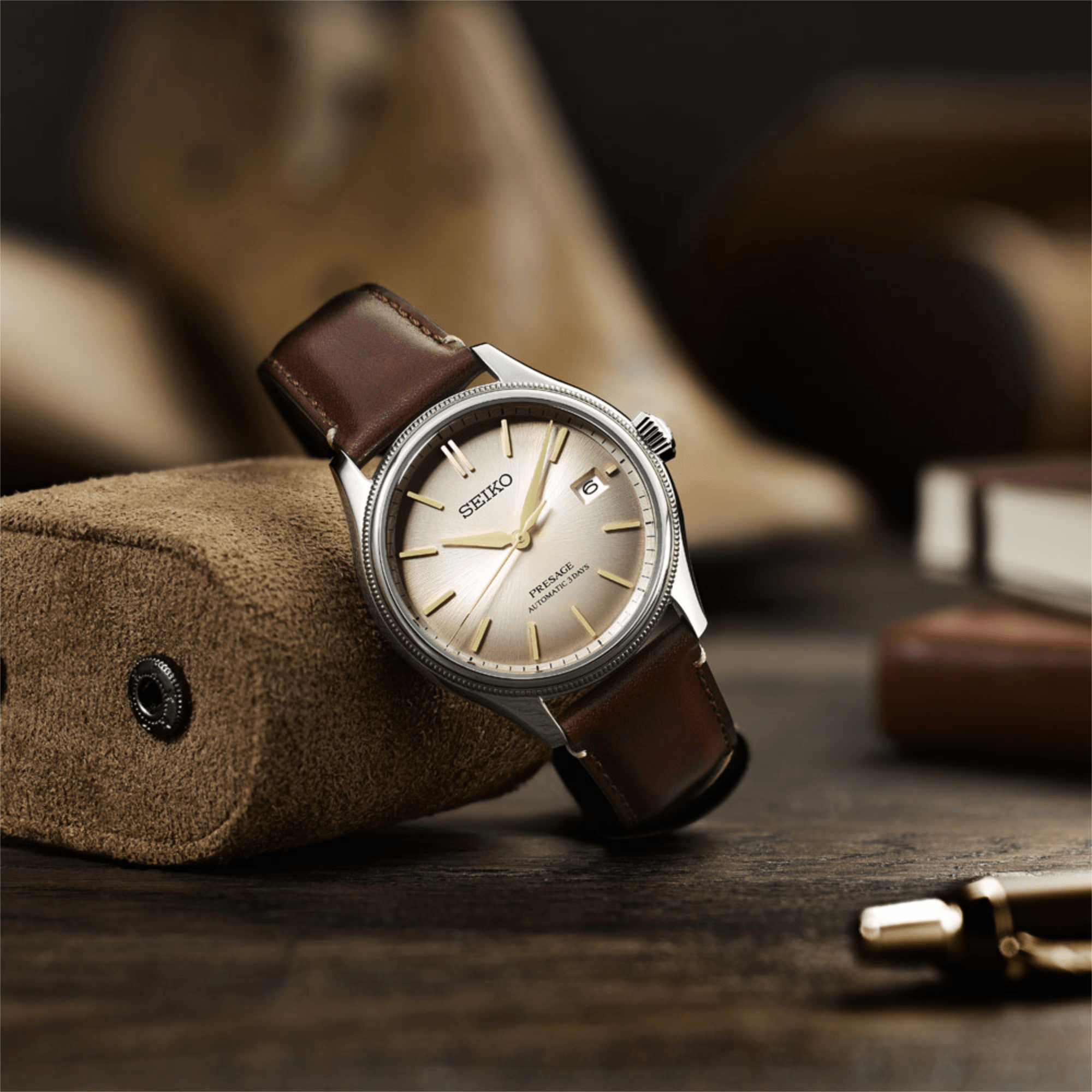 Seiko Presage Classic Series Limited Edition 'Shiracha' Automatic Watch