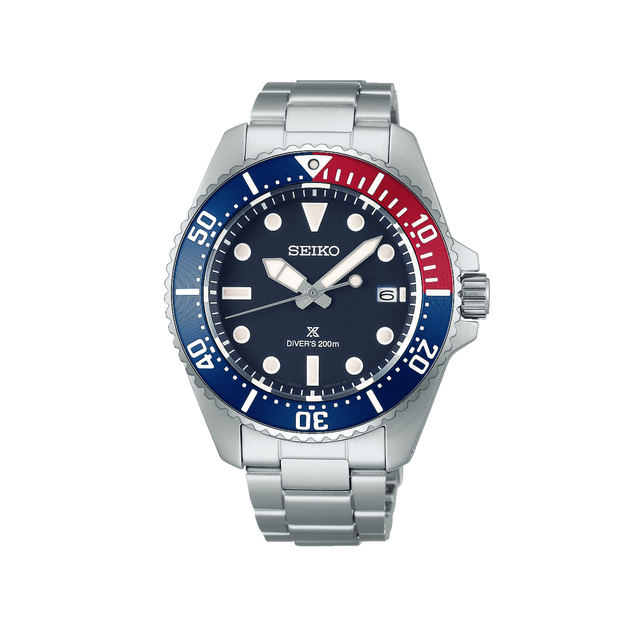Seiko Prospex Solar Diver 200m Stainless Steel Watch