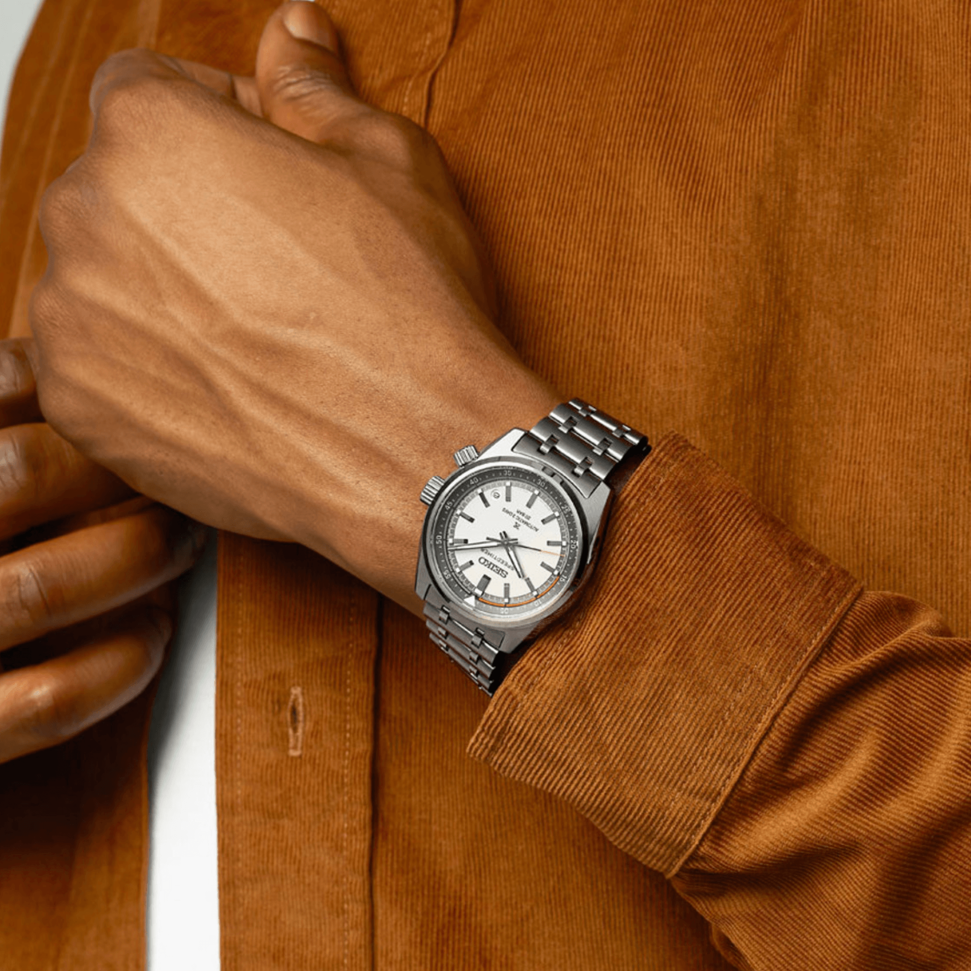 Seiko Prospex Speedtimer 6R 'Compact Countdown' White Automatic Watch