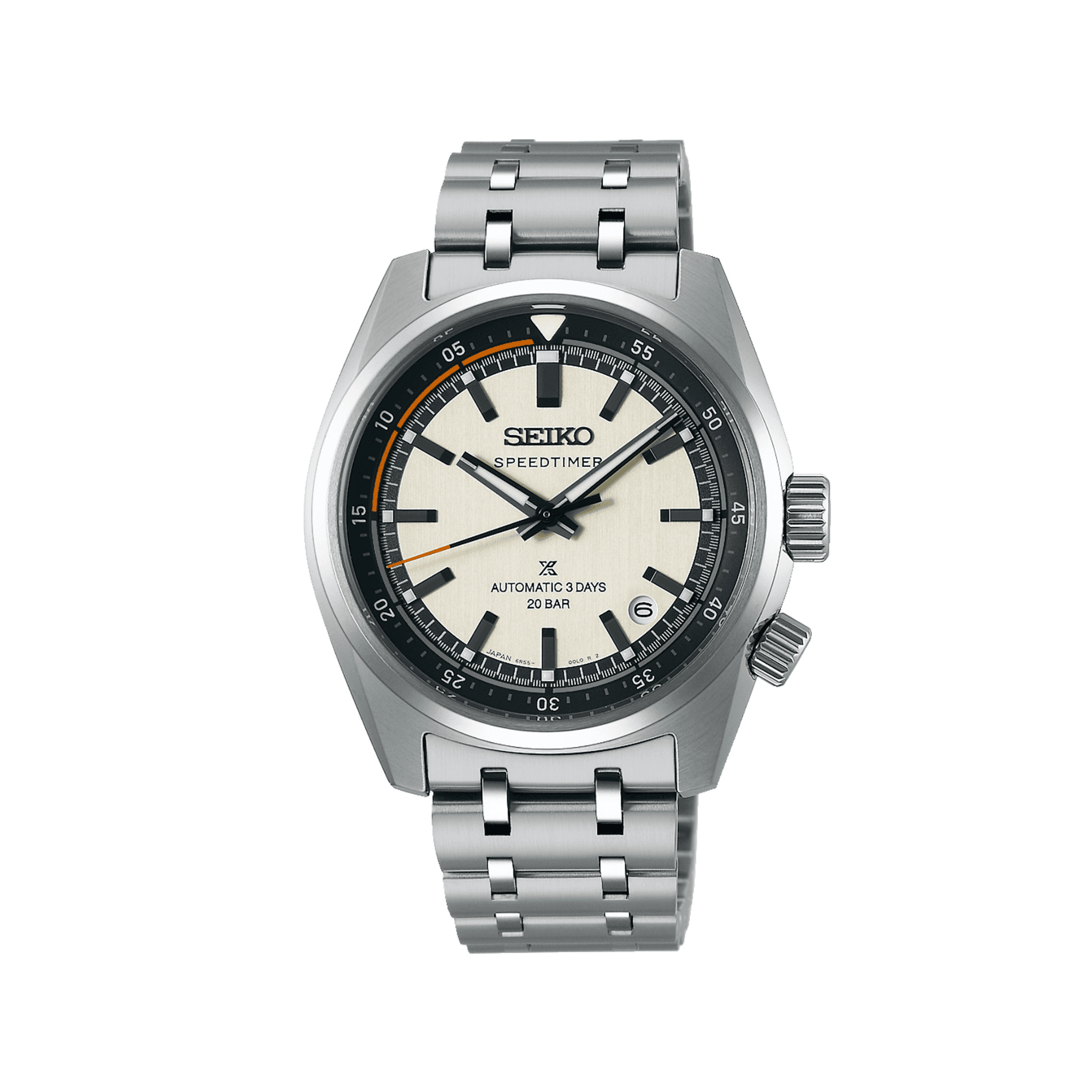 Seiko Prospex Speedtimer 6R 'Compact Countdown' White Automatic Watch