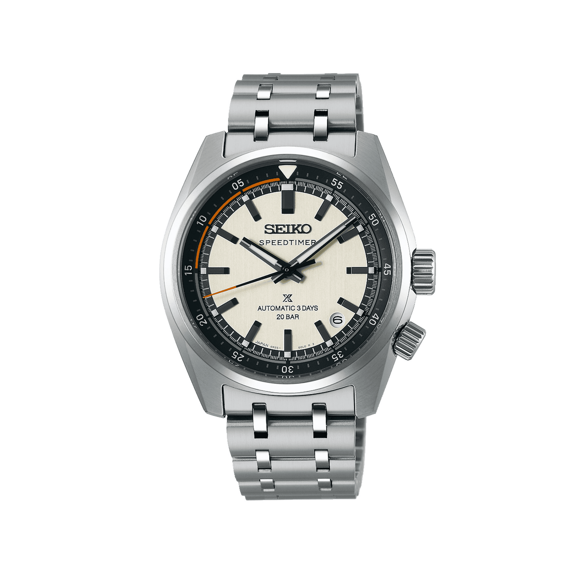 Seiko Prospex Speedtimer 6R 'Compact Countdown' White Automatic Watch