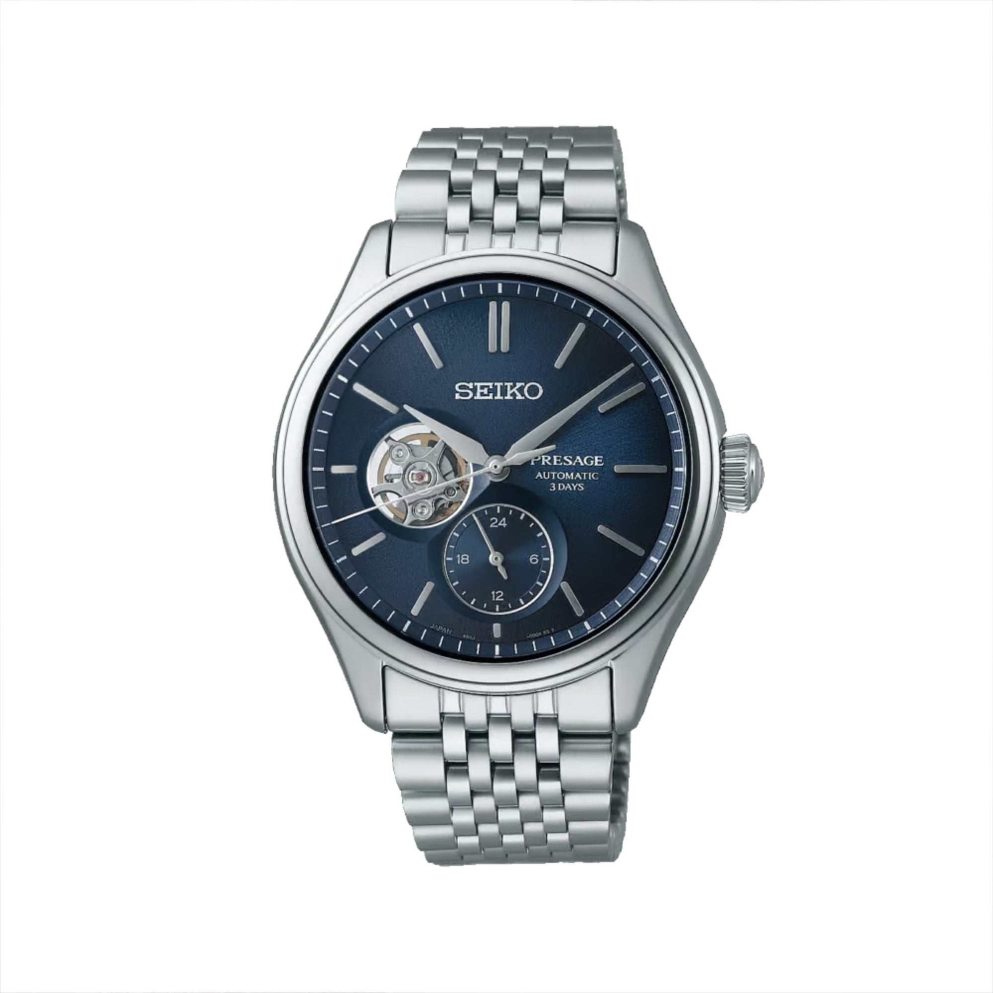 Seiko Presage Classic 'Ai-iro' Open Heart Automatic Watch