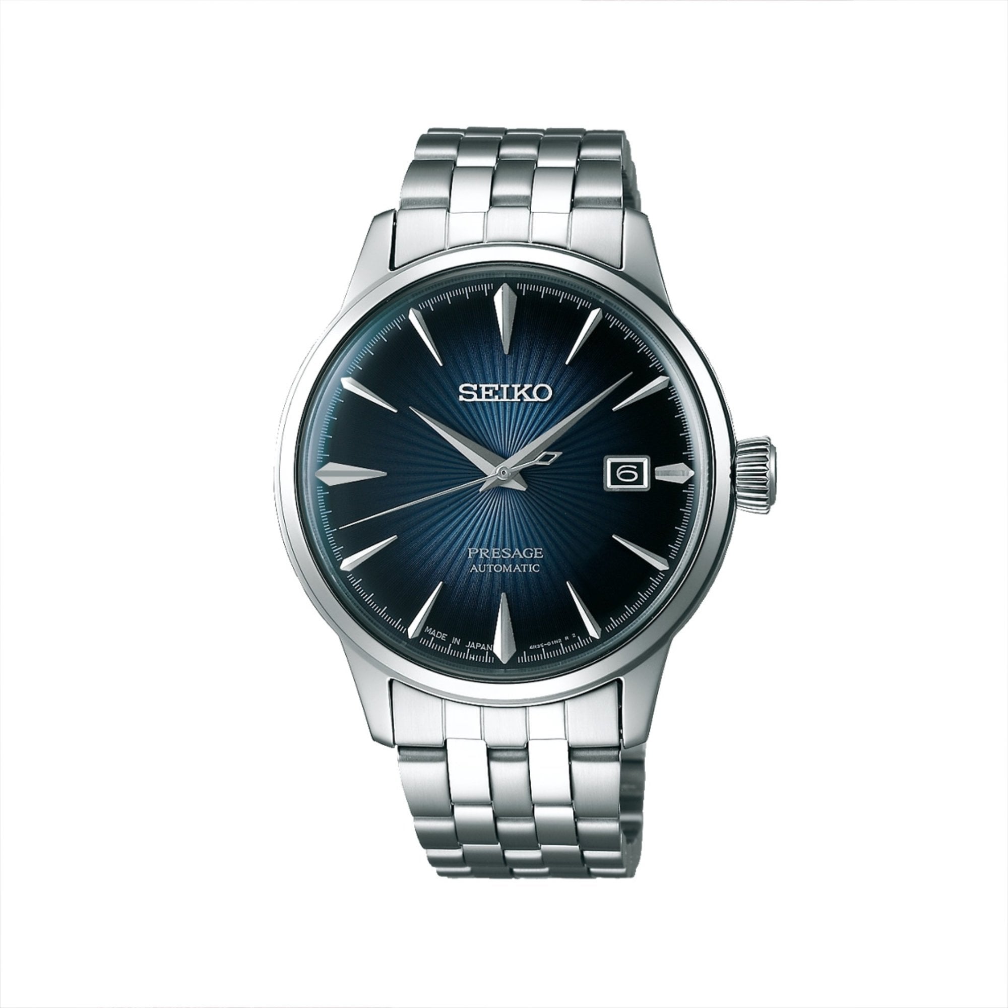 Seiko Presage Cocktail Time 'Blue Moon' Automatic Watch