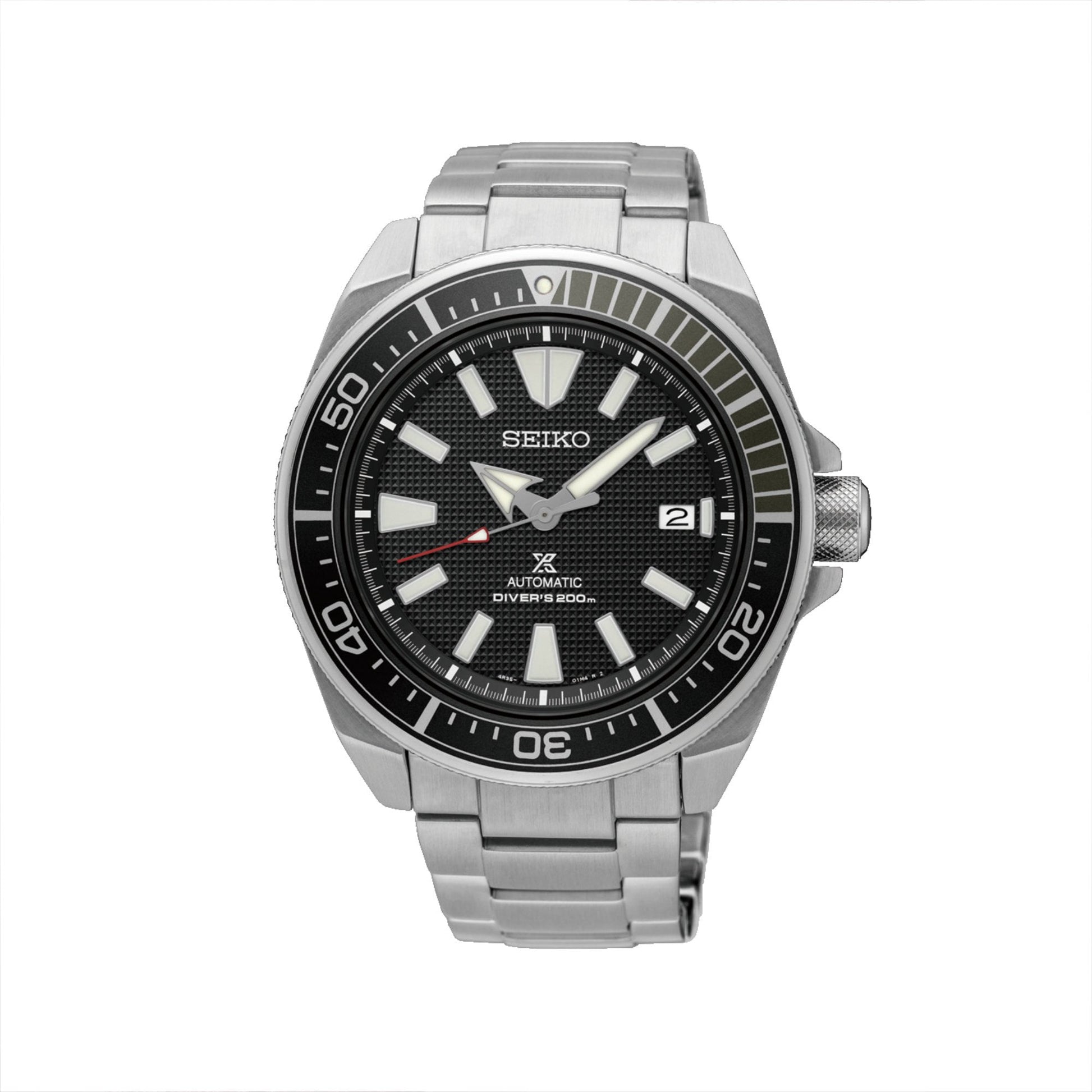 Seiko Prospex 'Samurai' Automatic Diver Black Watch