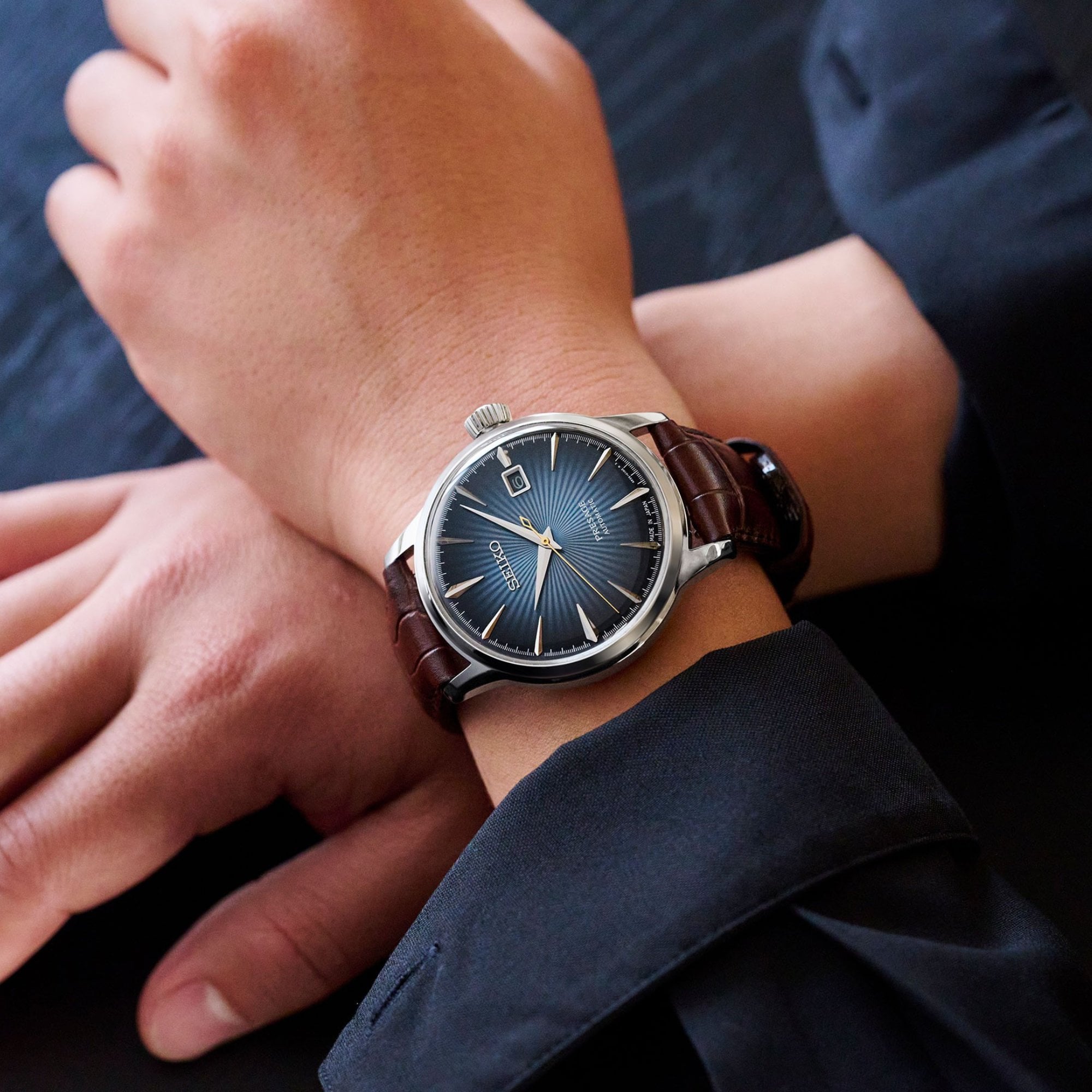 Seiko Presage 'Midnight Blue Moon' Cocktail Time Automatic