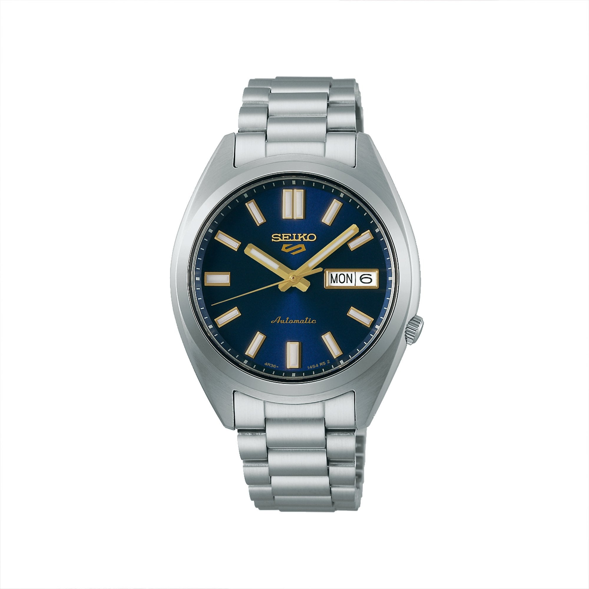 Seiko 5 Sports SNXS Vintage Gold Collection 'Blazer Blue' Watch