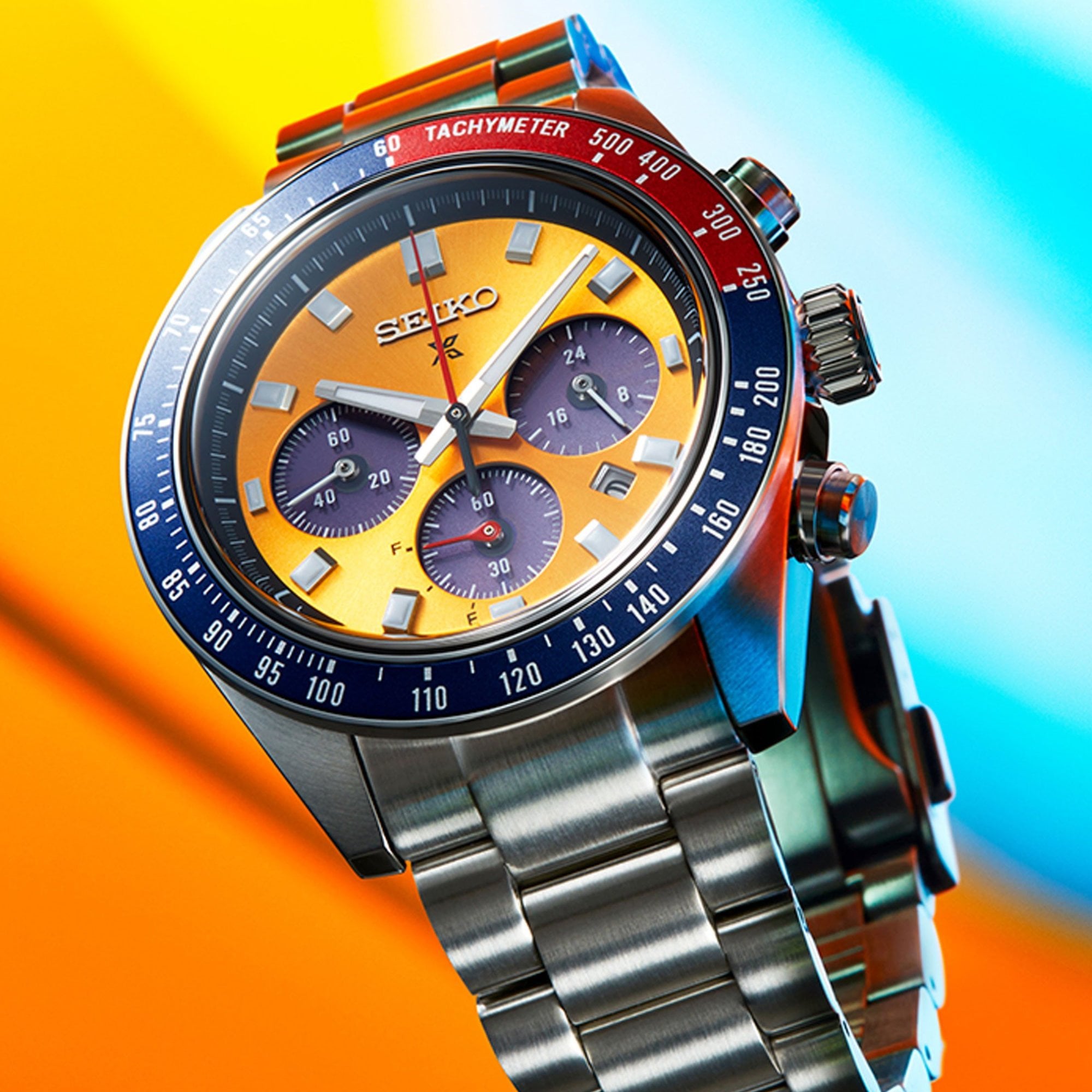 Seiko Prospex Speedtimer Solar 'Pogue' Chronograph Watch