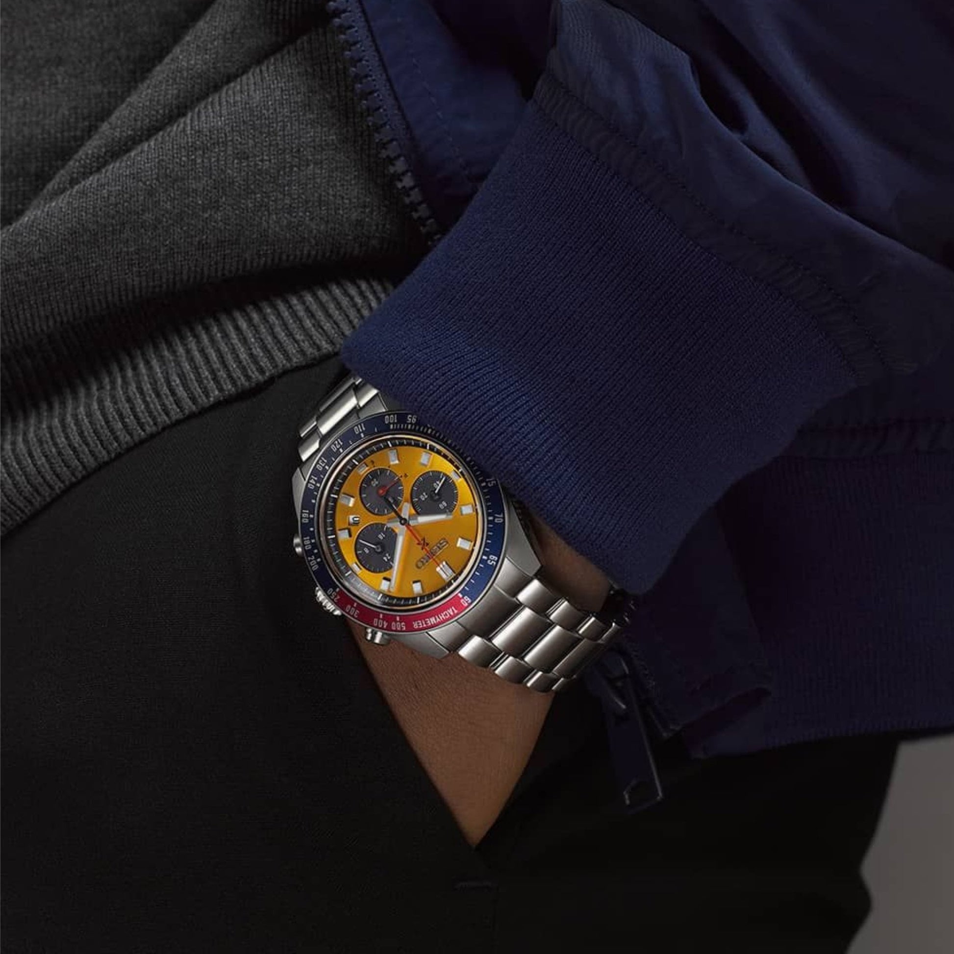 Seiko Prospex Speedtimer Solar 'Pogue' Chronograph Watch
