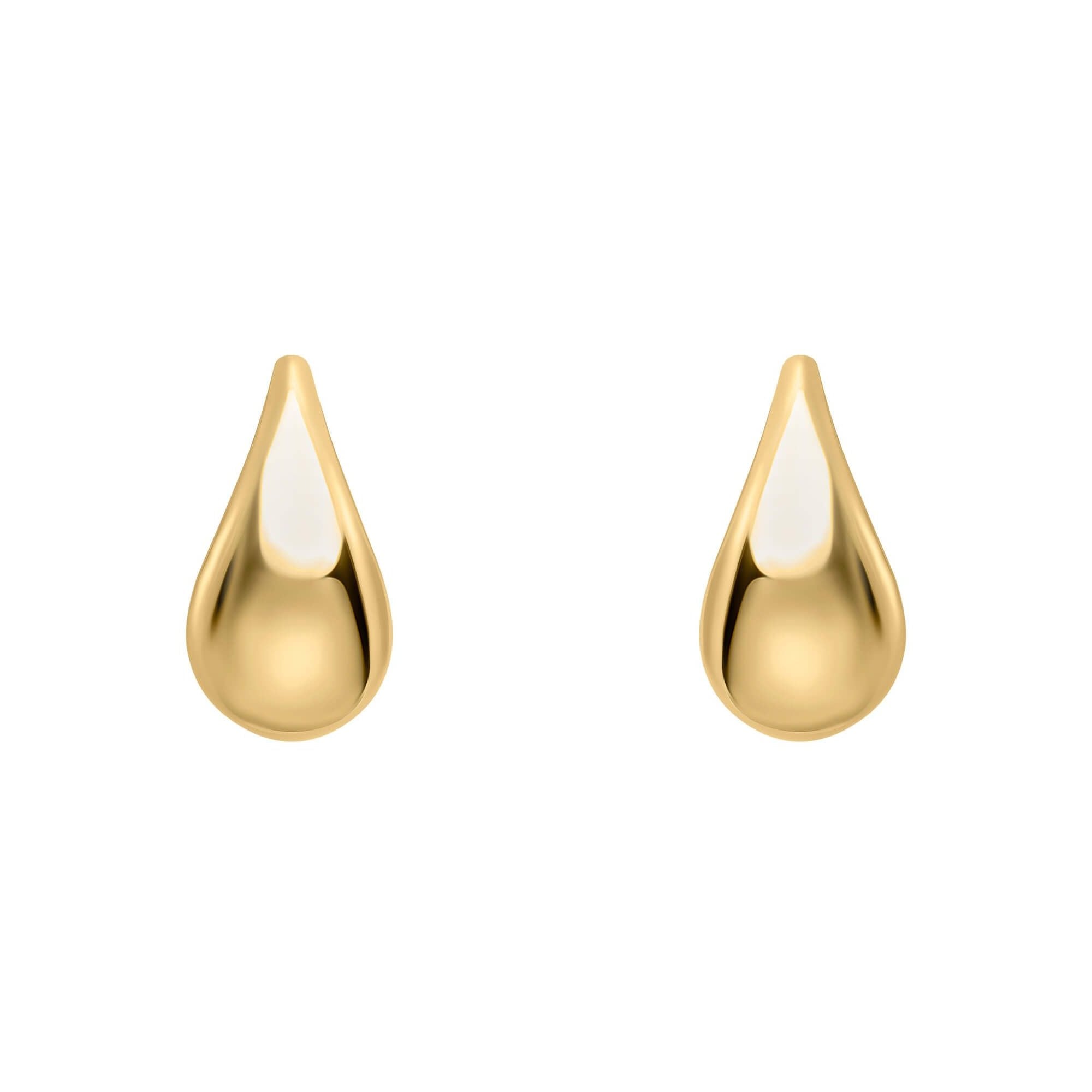 9ct Yellow Gold Teardrop Earrings