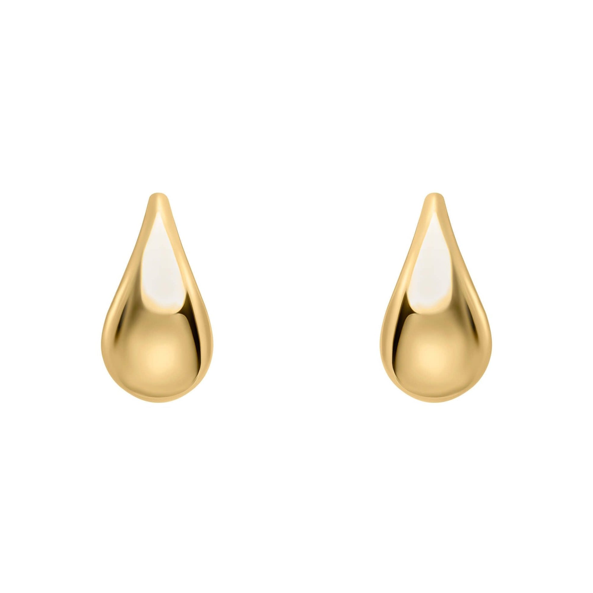 9ct Yellow Gold Teardrop Earrings
