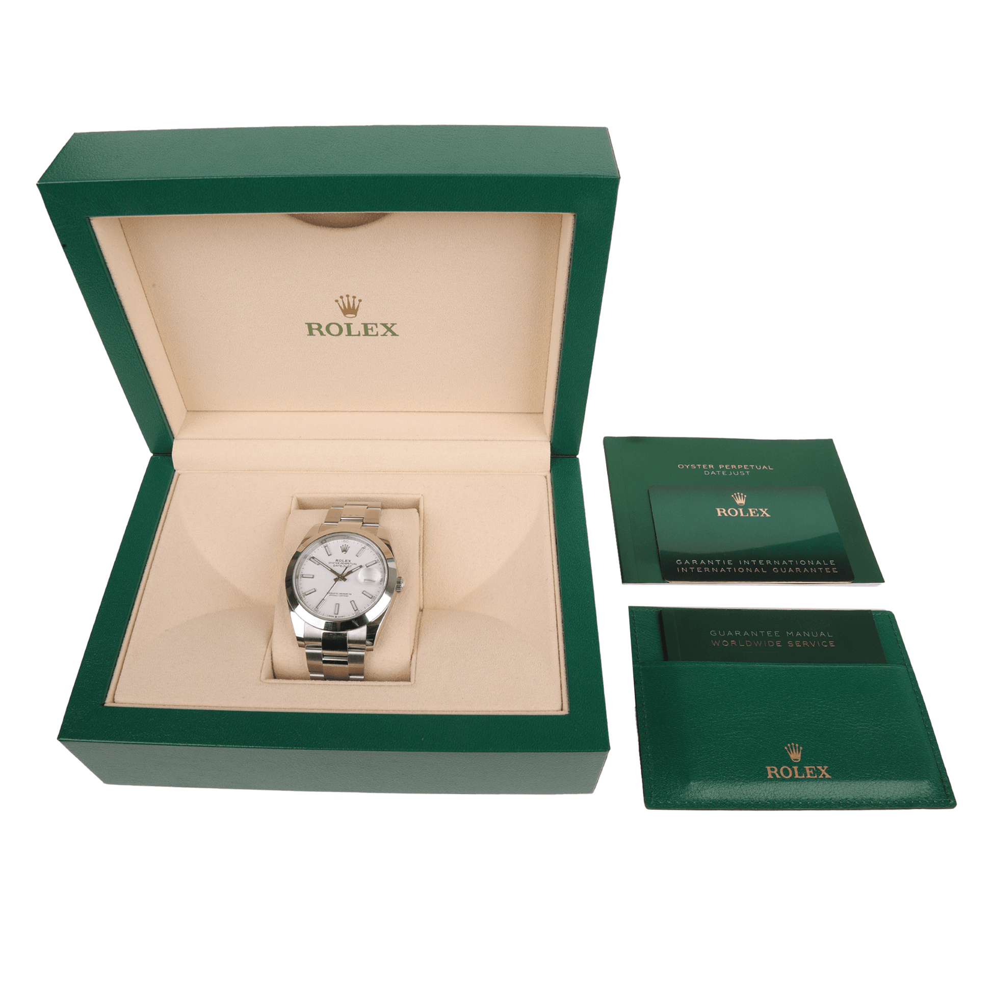 Rolex Datejust Steel Oyster Bracelet with a White Date Dial Pre-Owned Watch