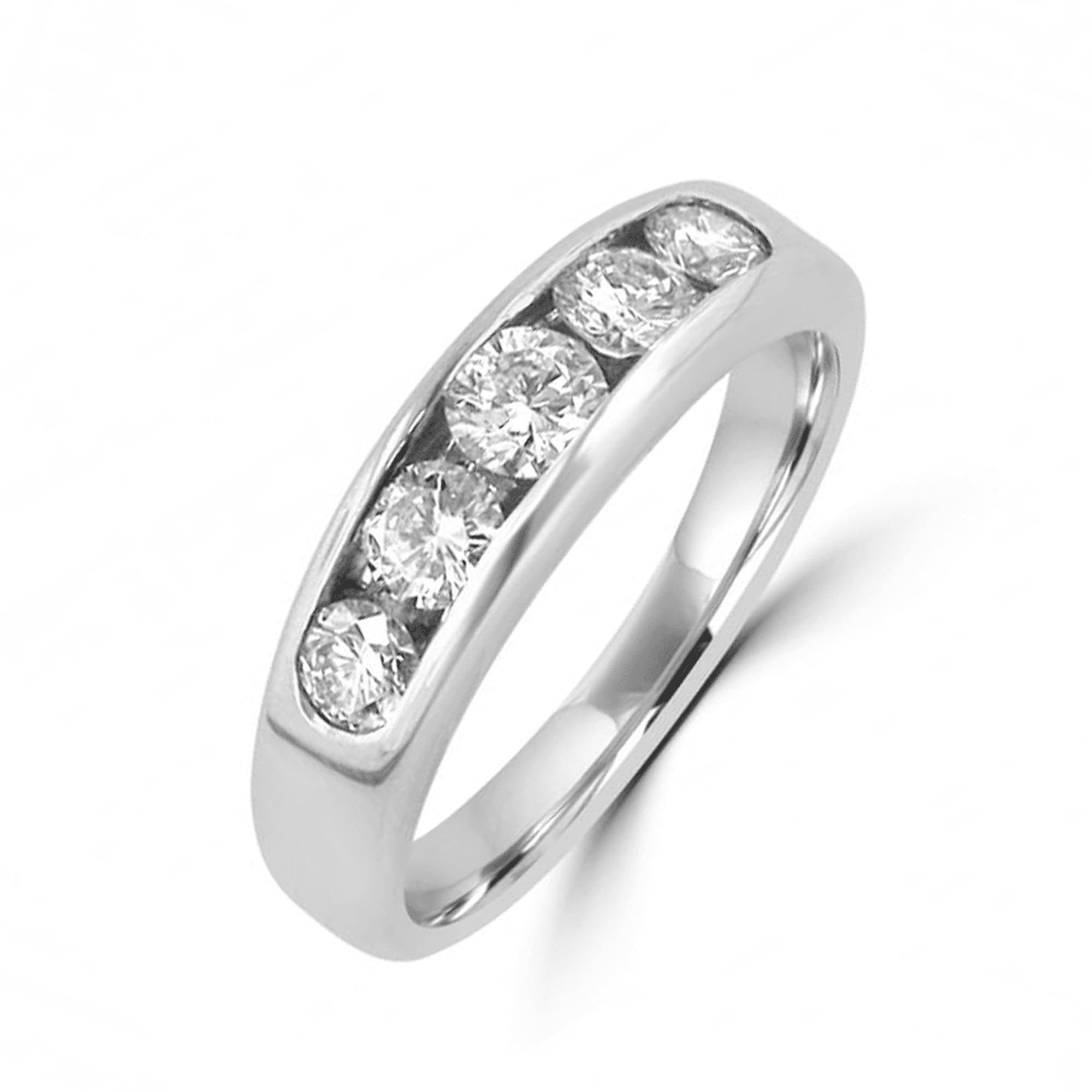 0.84ct Five Stone Diamond Eternity Ring