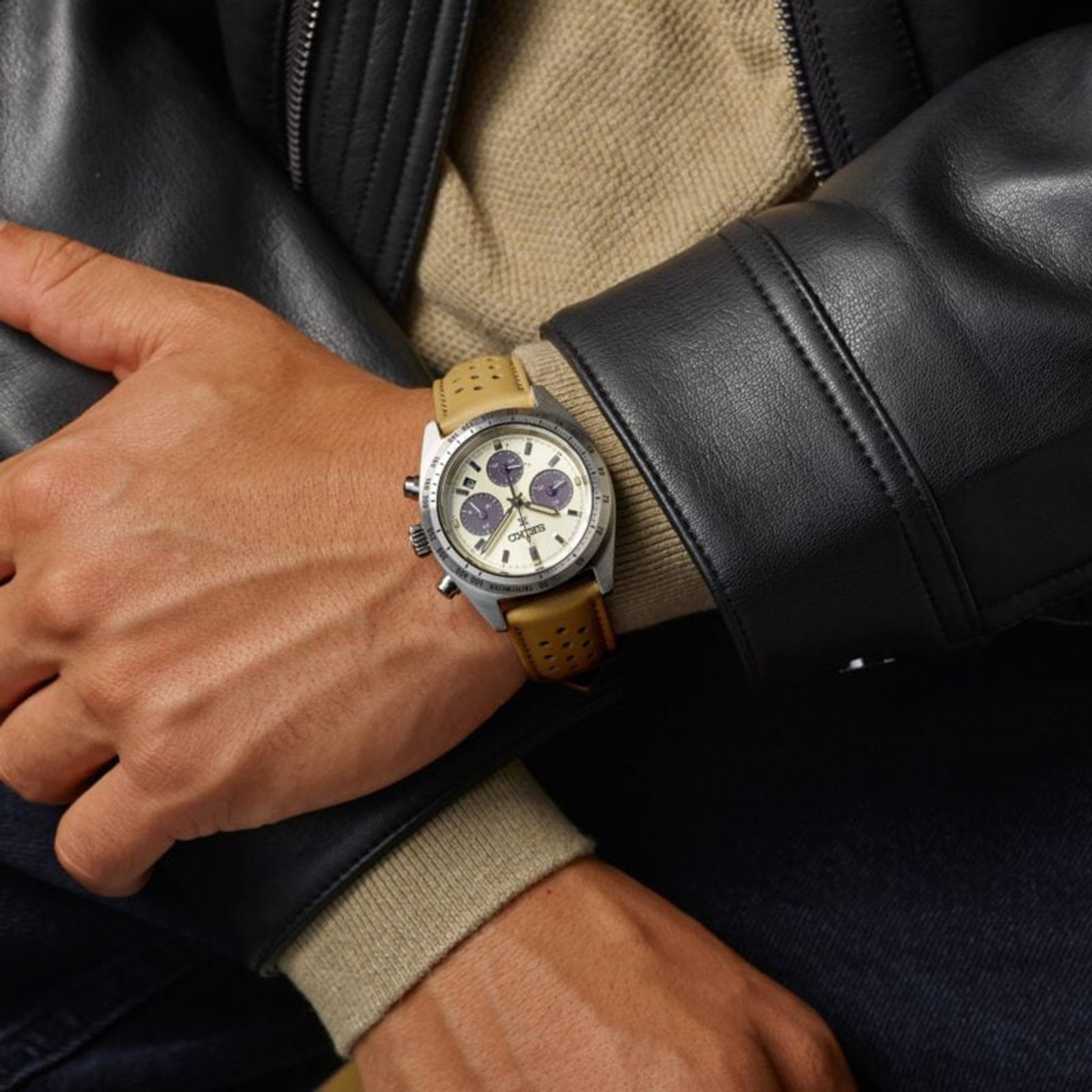 Seiko Prospex Speedtimer Solar 'Motoring' Chronograph Watch
