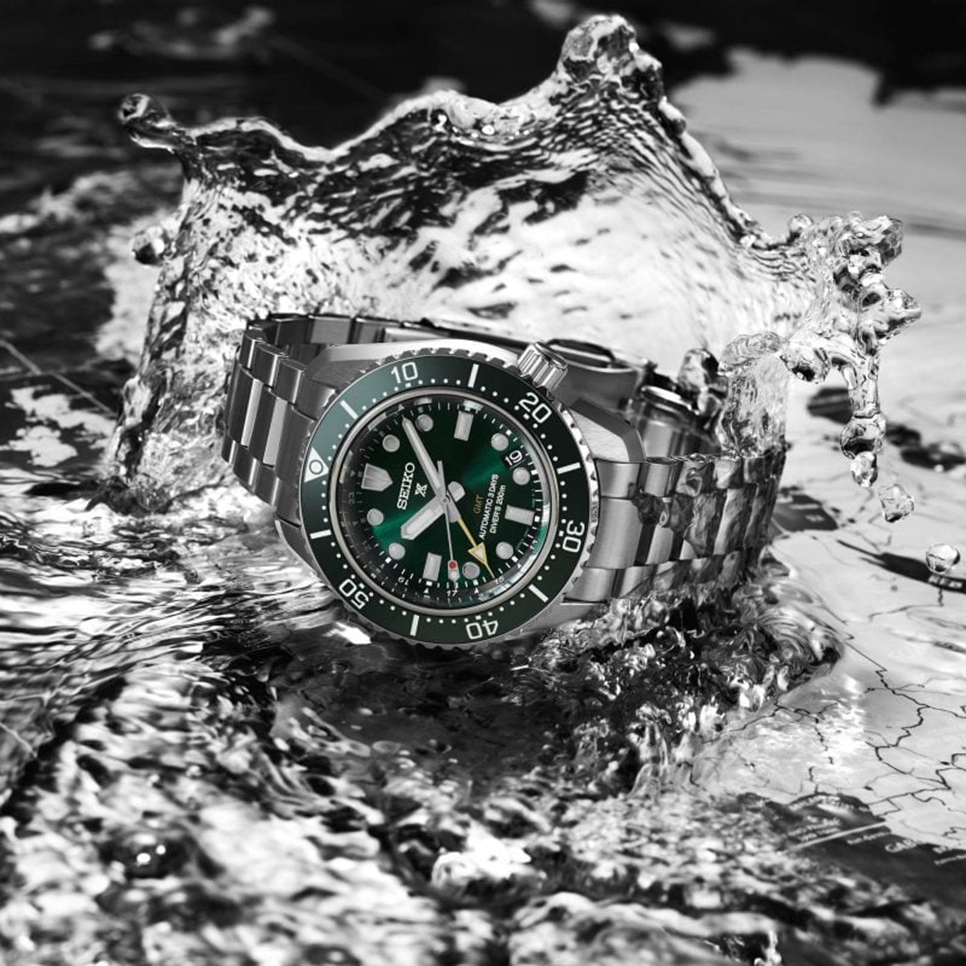 Seiko Prospex 1968 Heritage Divers GMT Automatic 'Marine Green' Watch