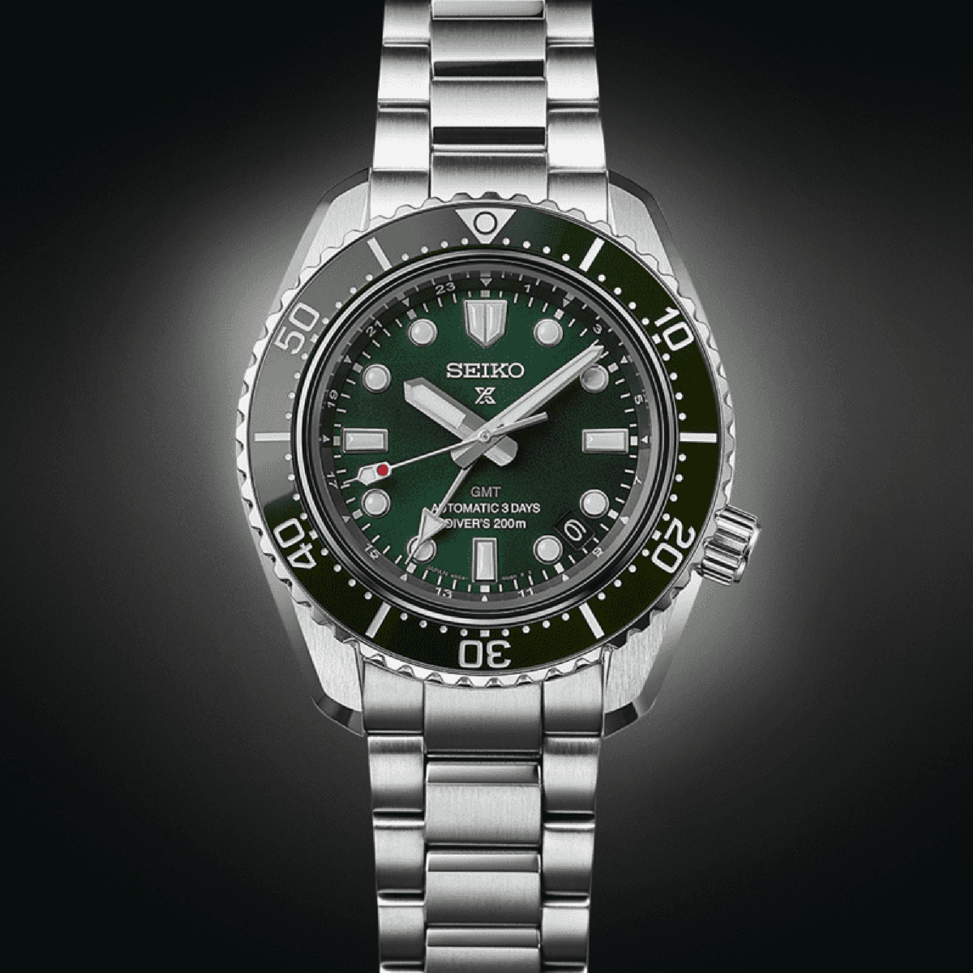 Seiko Prospex 1968 Heritage Divers GMT Automatic 'Marine Green' Watch