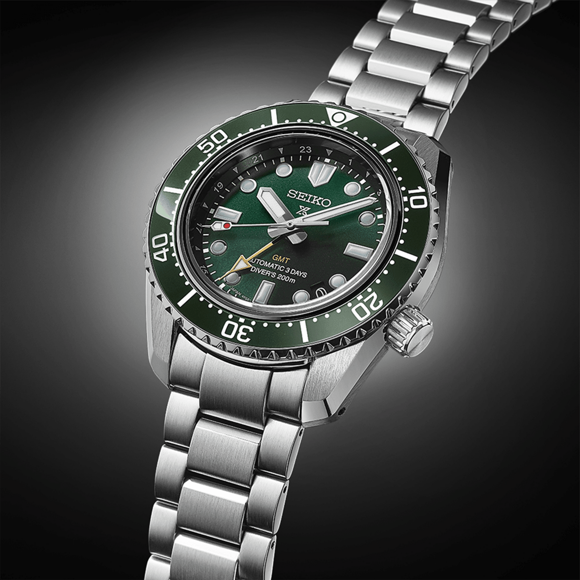 Seiko Prospex 1968 Heritage Divers GMT Automatic 'Marine Green' Watch