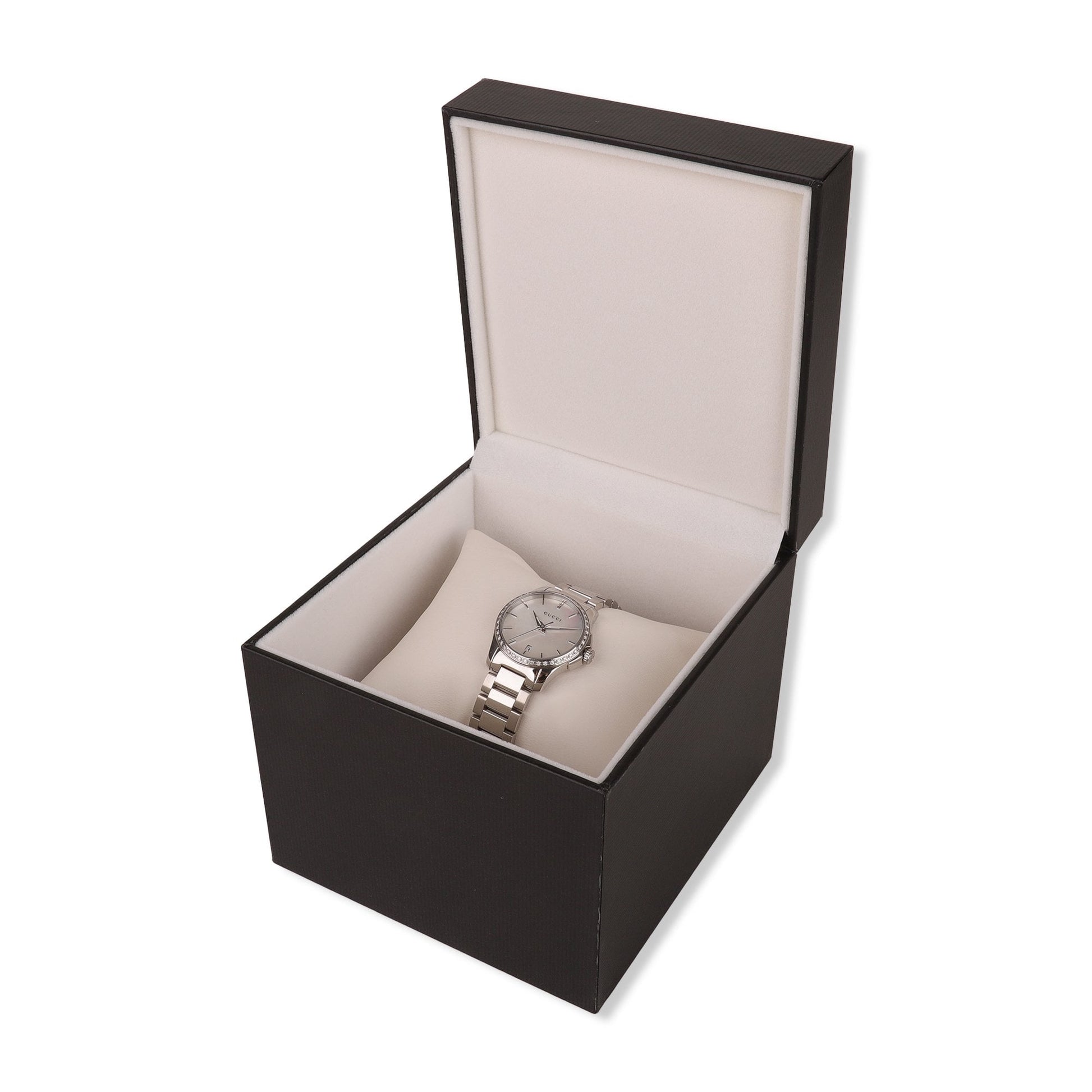 Gucci Date Stainless Steel Quartz Ladies Dress Watch