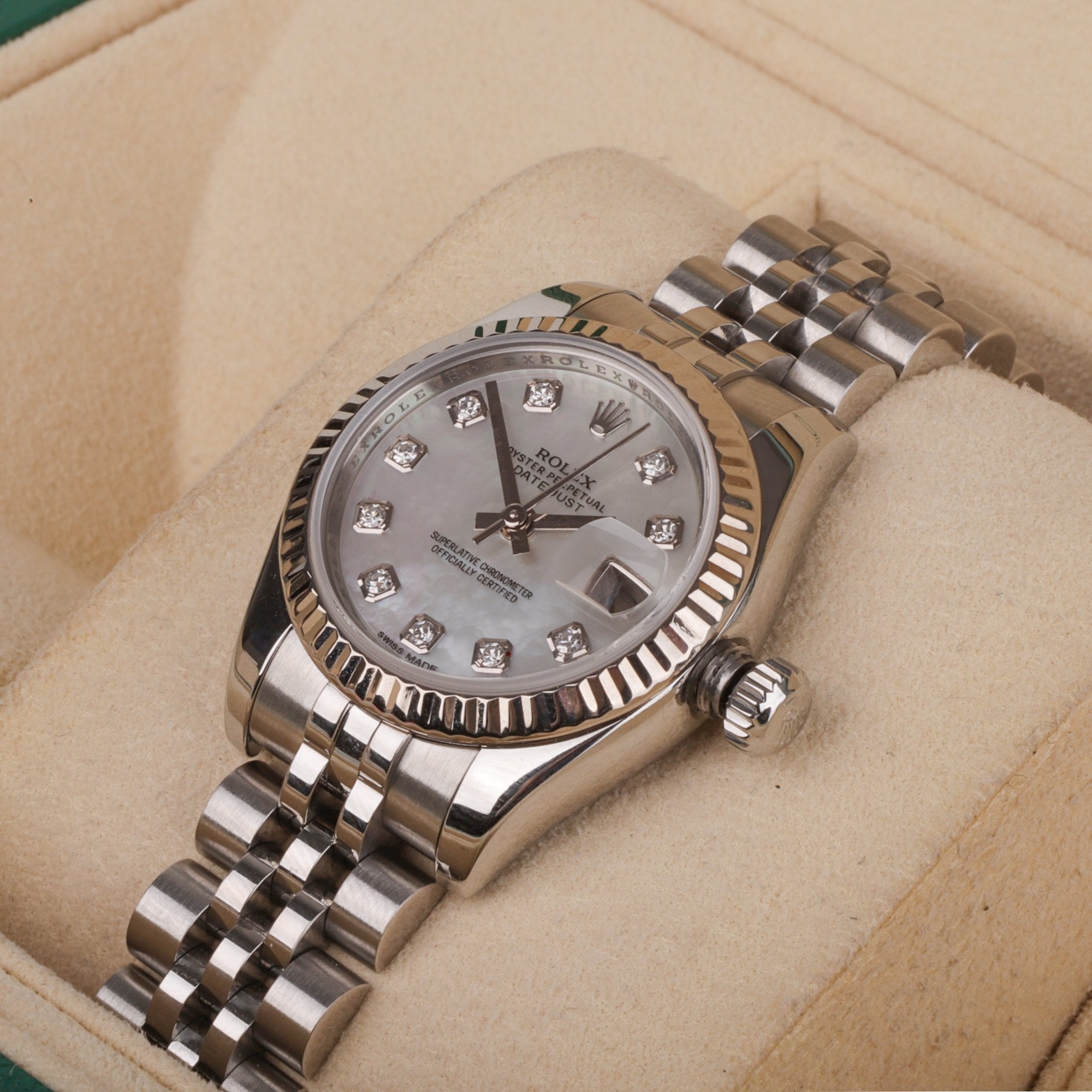 Rolex Datejust 18ct White Gold Stainless Steel Oyster Perpetual Women's Pre-owned Watch
