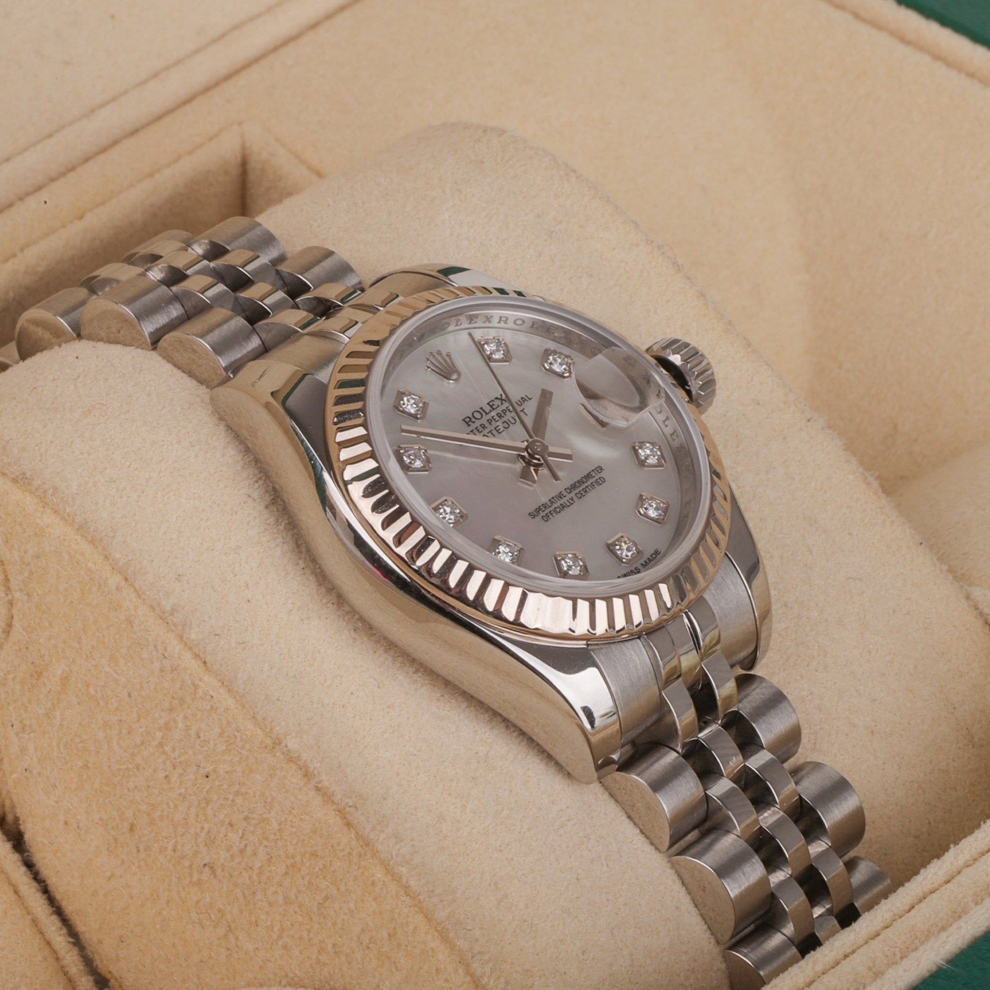 Rolex Datejust 18ct White Gold Stainless Steel Oyster Perpetual Women's Pre-owned Watch